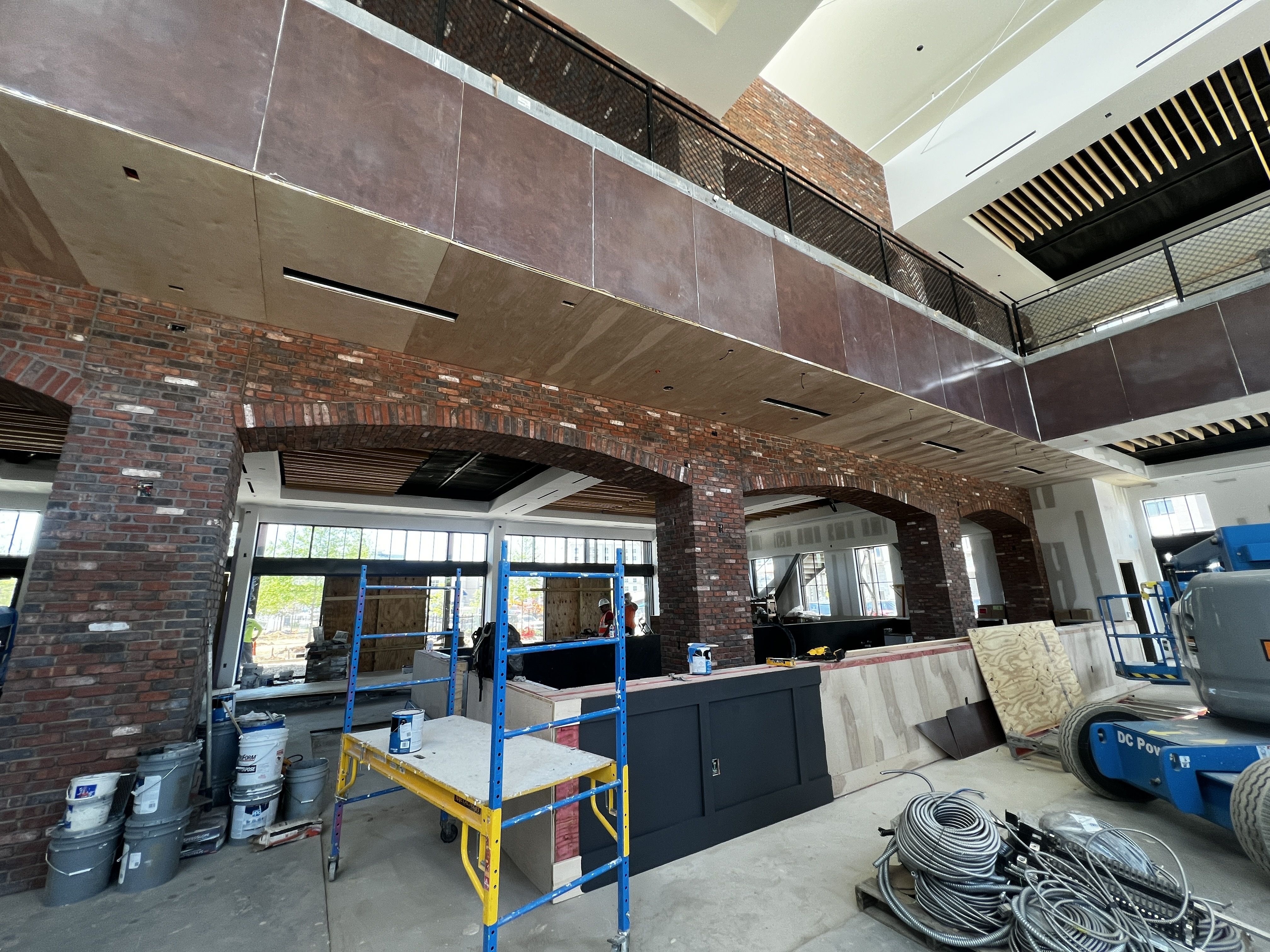 inside of building under construction