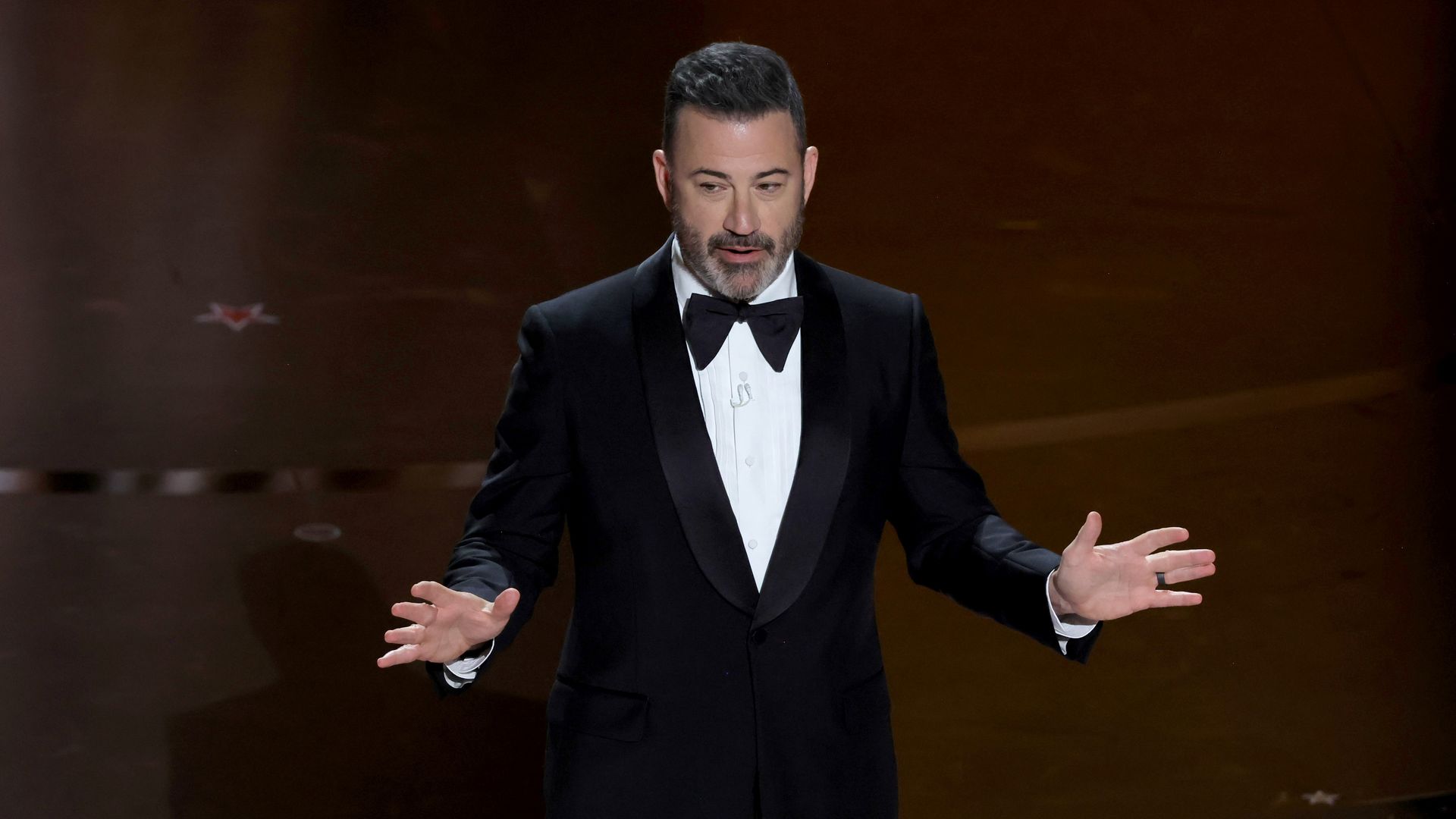 Jimmy Kimmel onstage at the Oscars