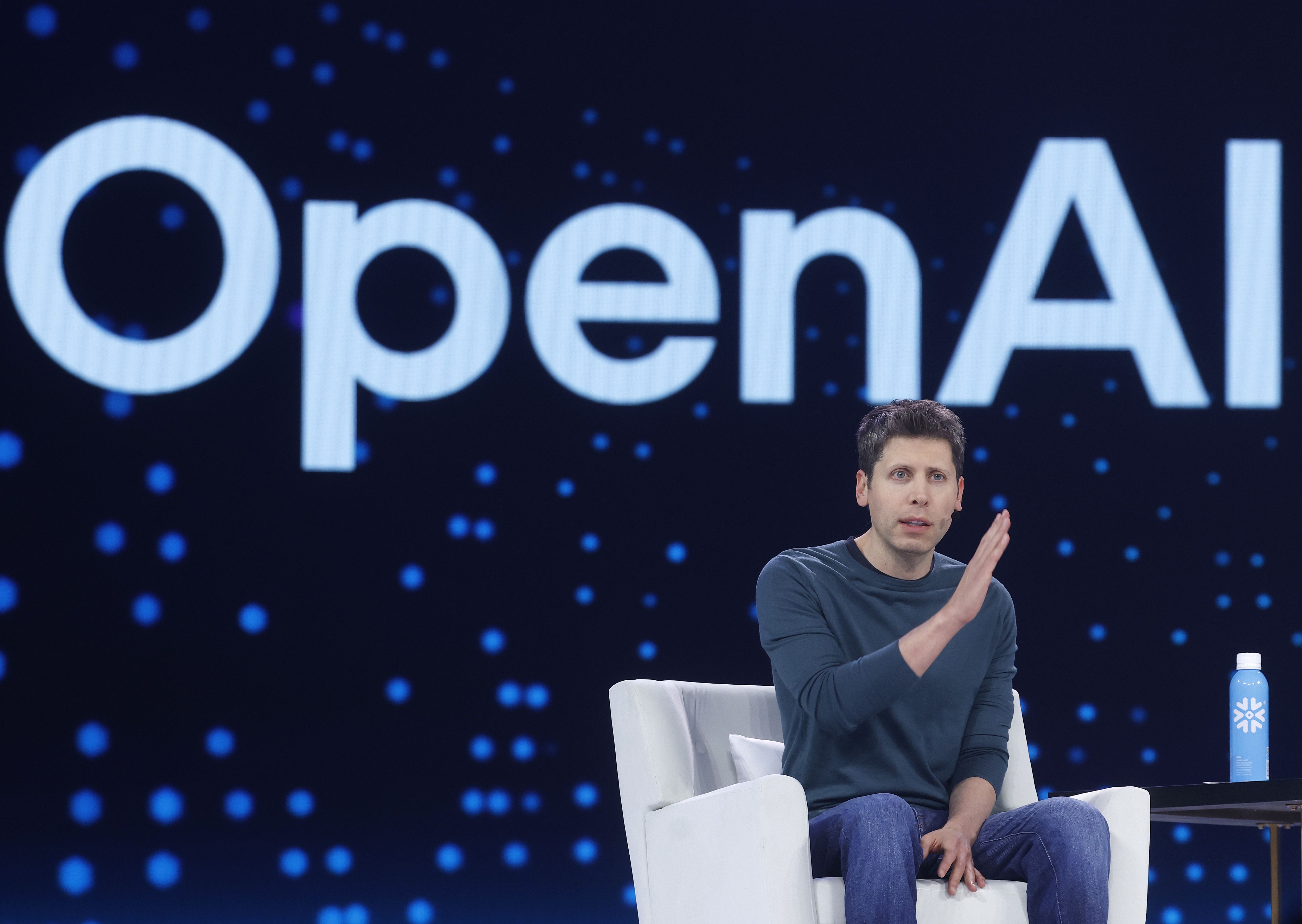 Sam Altman speaks at a conference in San Francisco earlier this month.