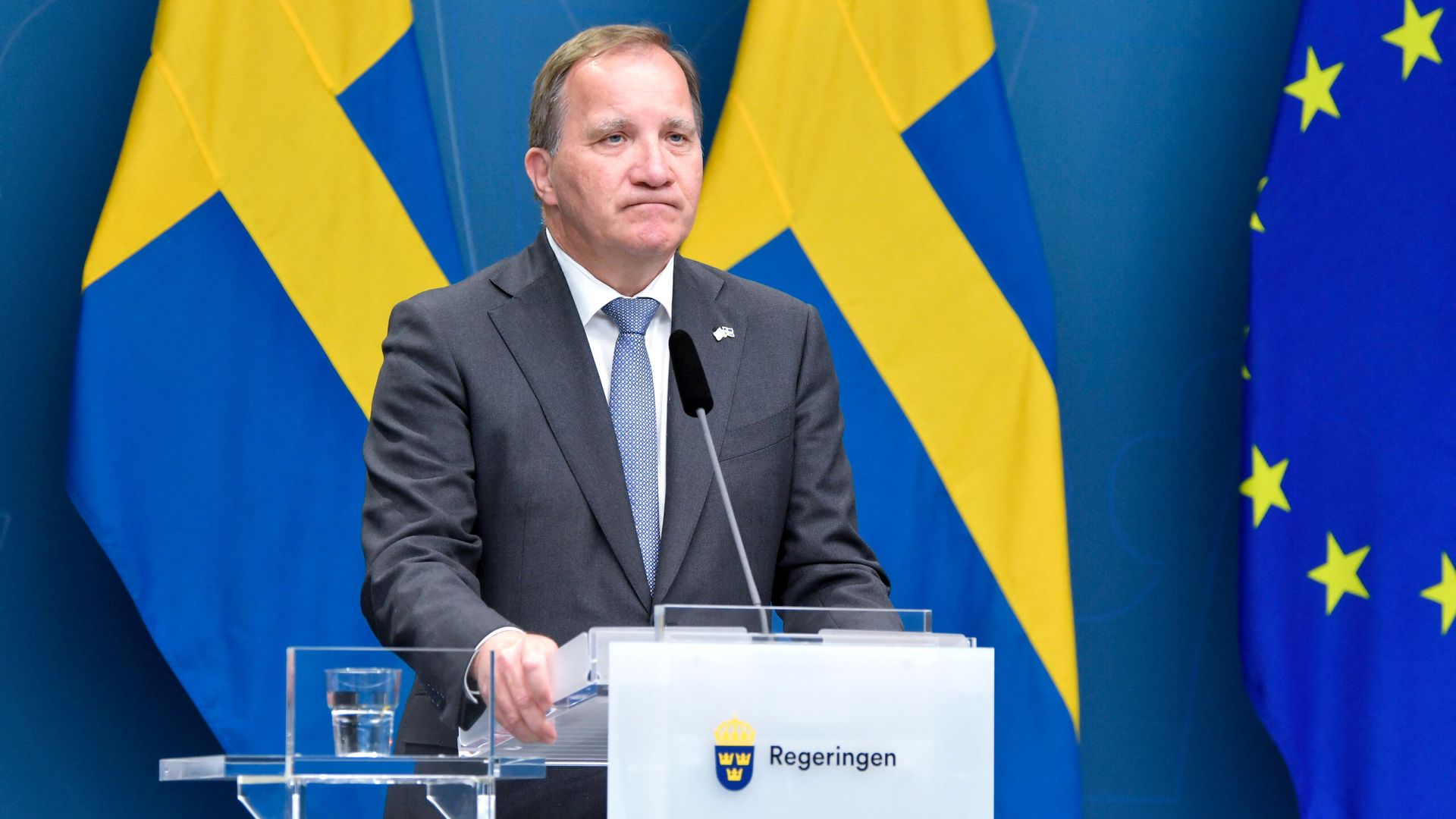Stefan Löfven after the no-confidence vote