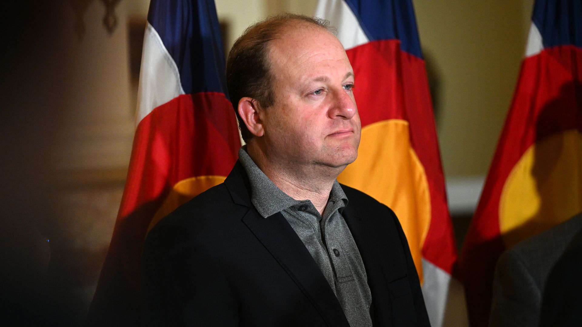 Jared Polis at a May press conference in the State Capitol. Photo: Helen H. Richardson/Denver Post via Getty Images