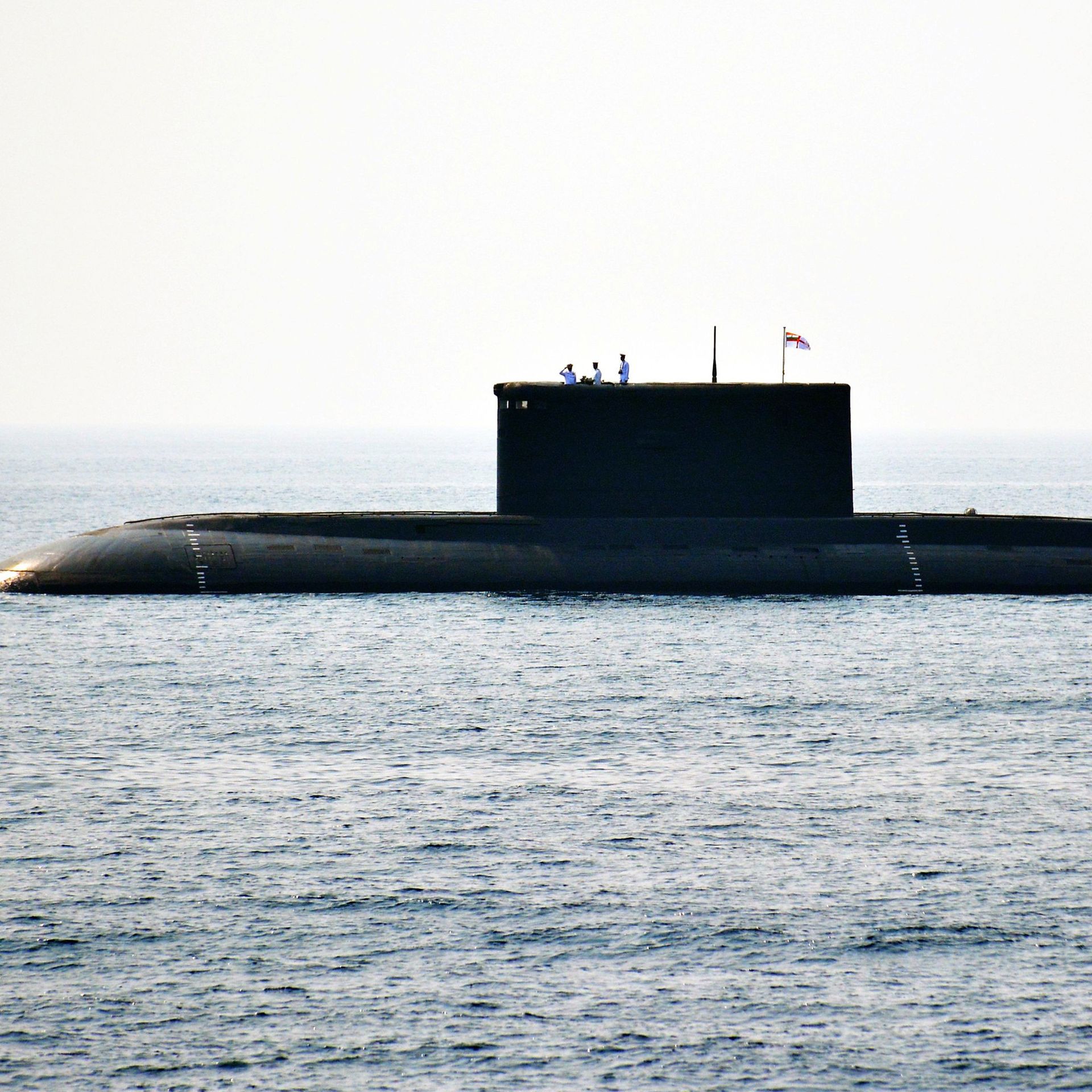 Indian submarine at sea