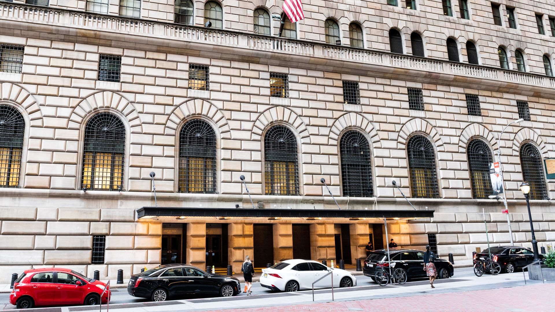 The Federal Reserve Bank of New York in New York City. Photo: Michael Brochstein/SOPA Images/LightRocket via Getty Images