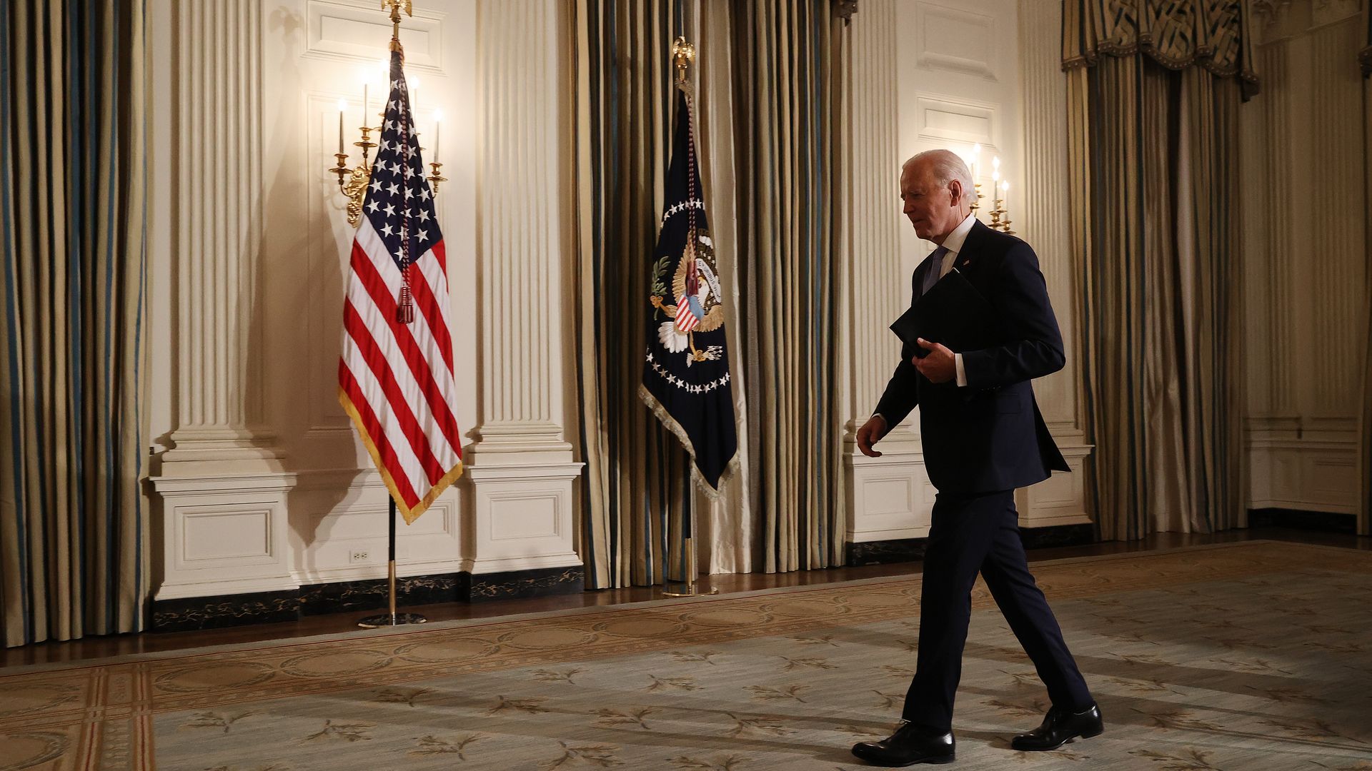 Joe Biden in the White House on Jan. 20.