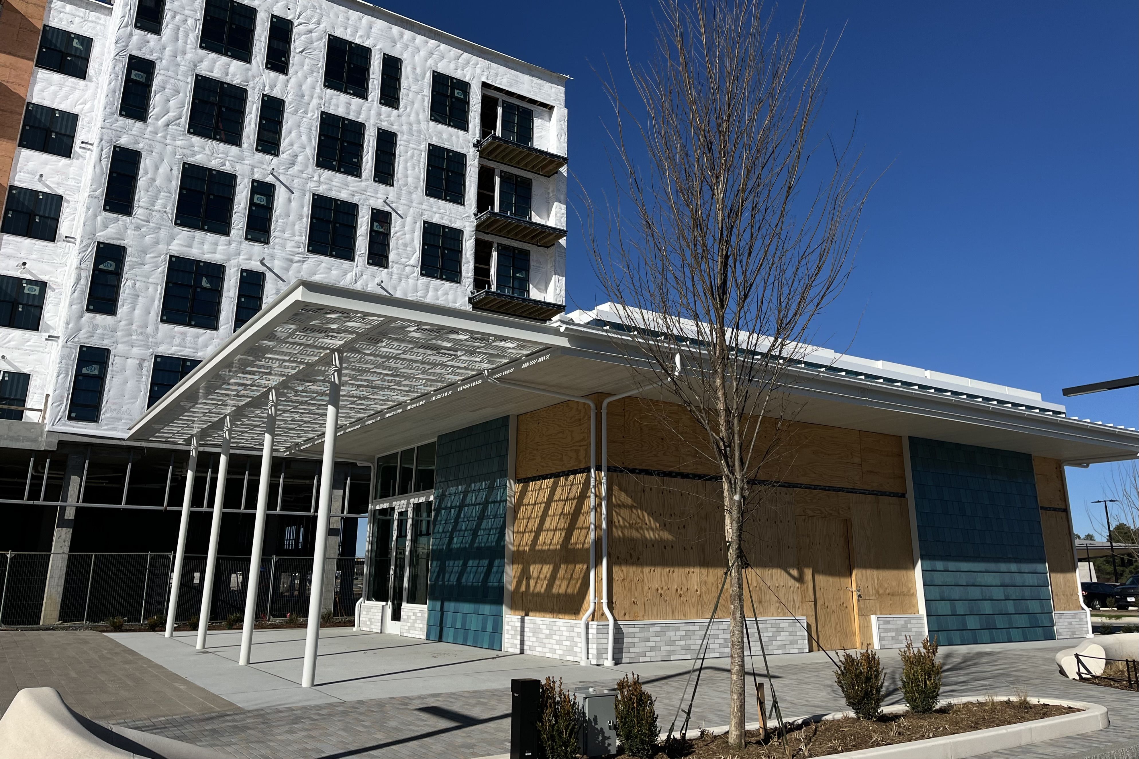under construction storefront