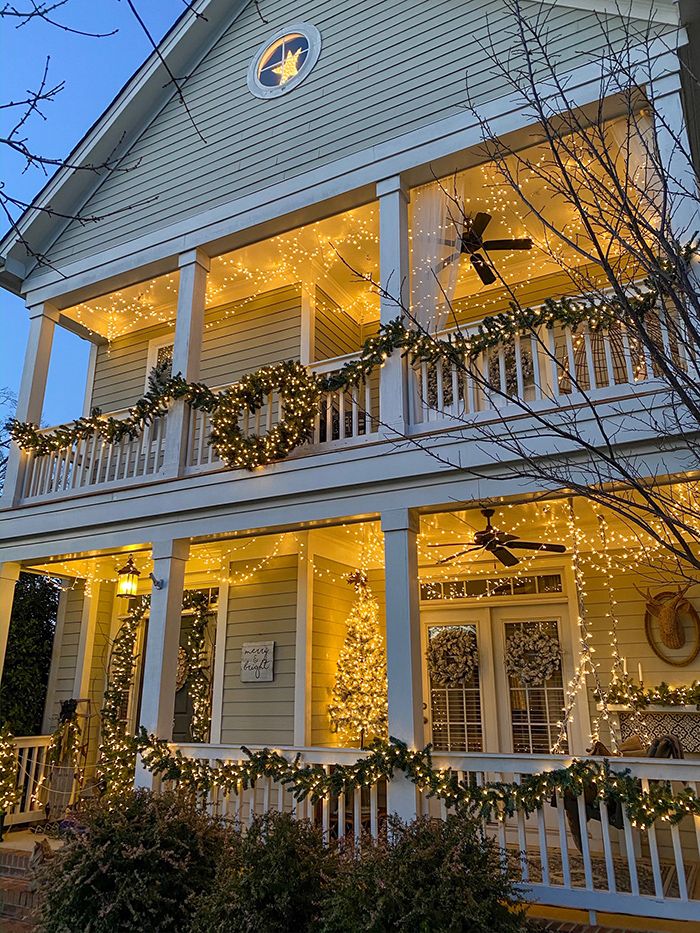 house in mcadenville christmas lights