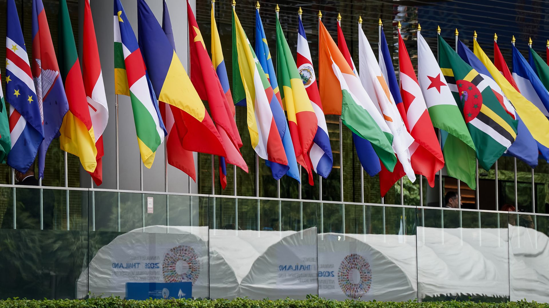 The IMF and World Bank annual meetings in Bangkok, Thailand, on Oct. 12. Photo: Matt Hunt/Anadolu via Getty Images