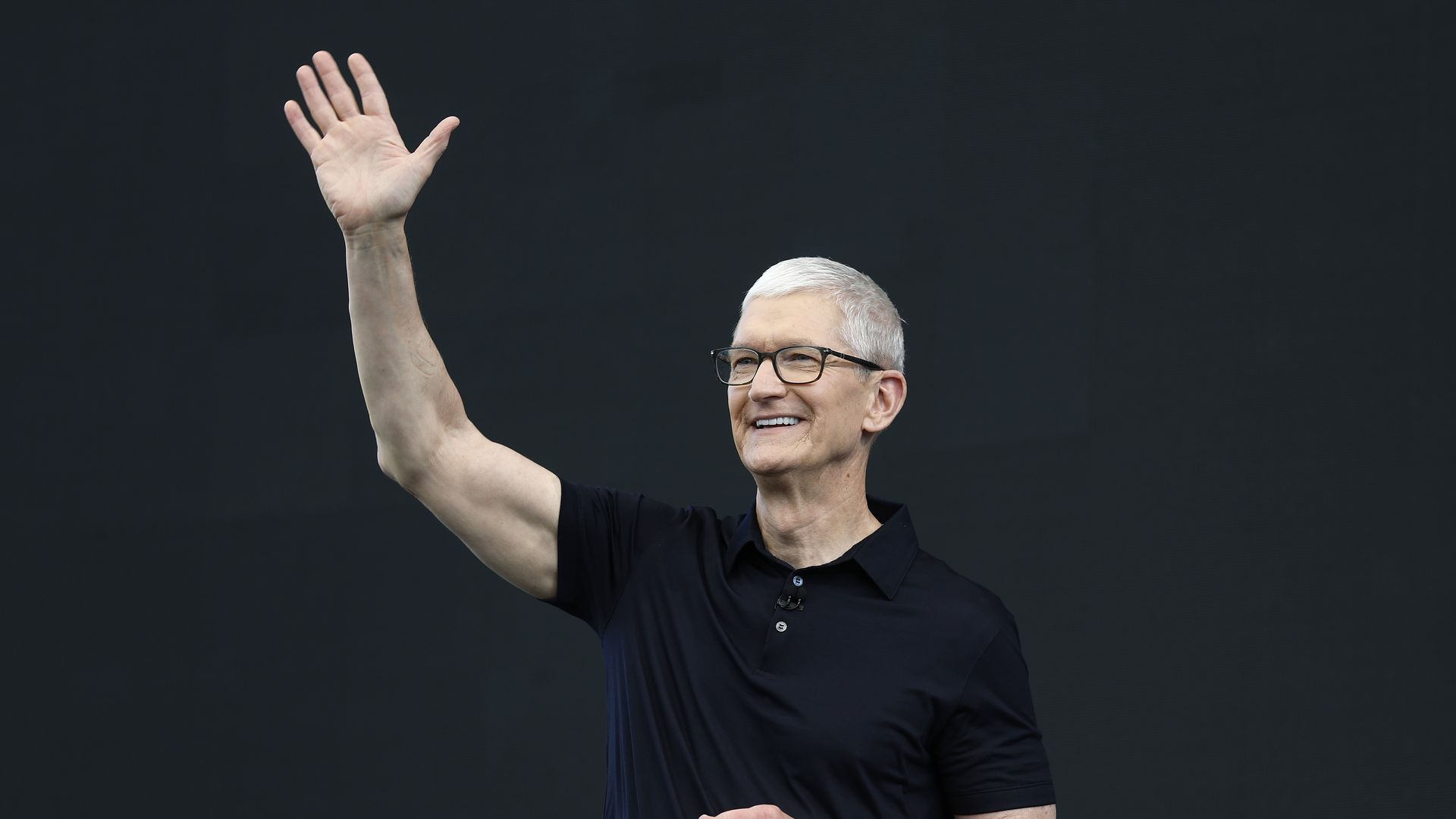 Man waving