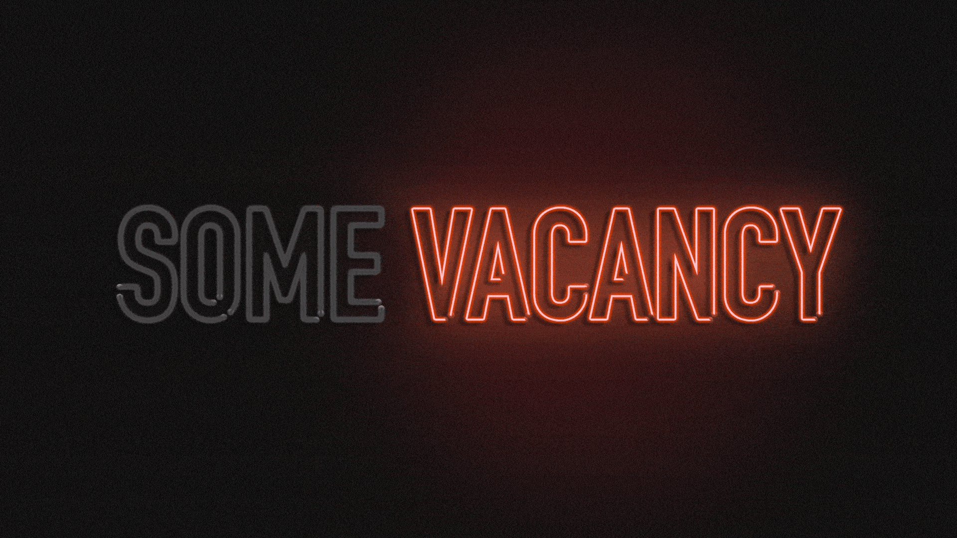 "Some vacancy" sign