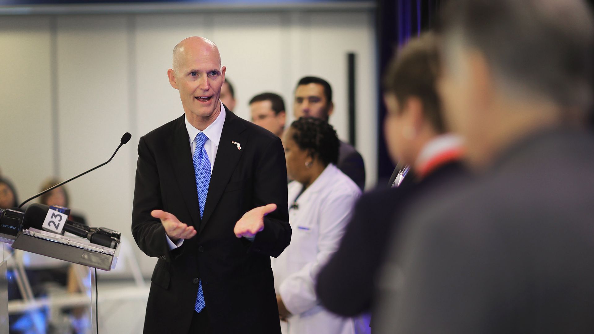Florida Gov. Rick Scott speaking.