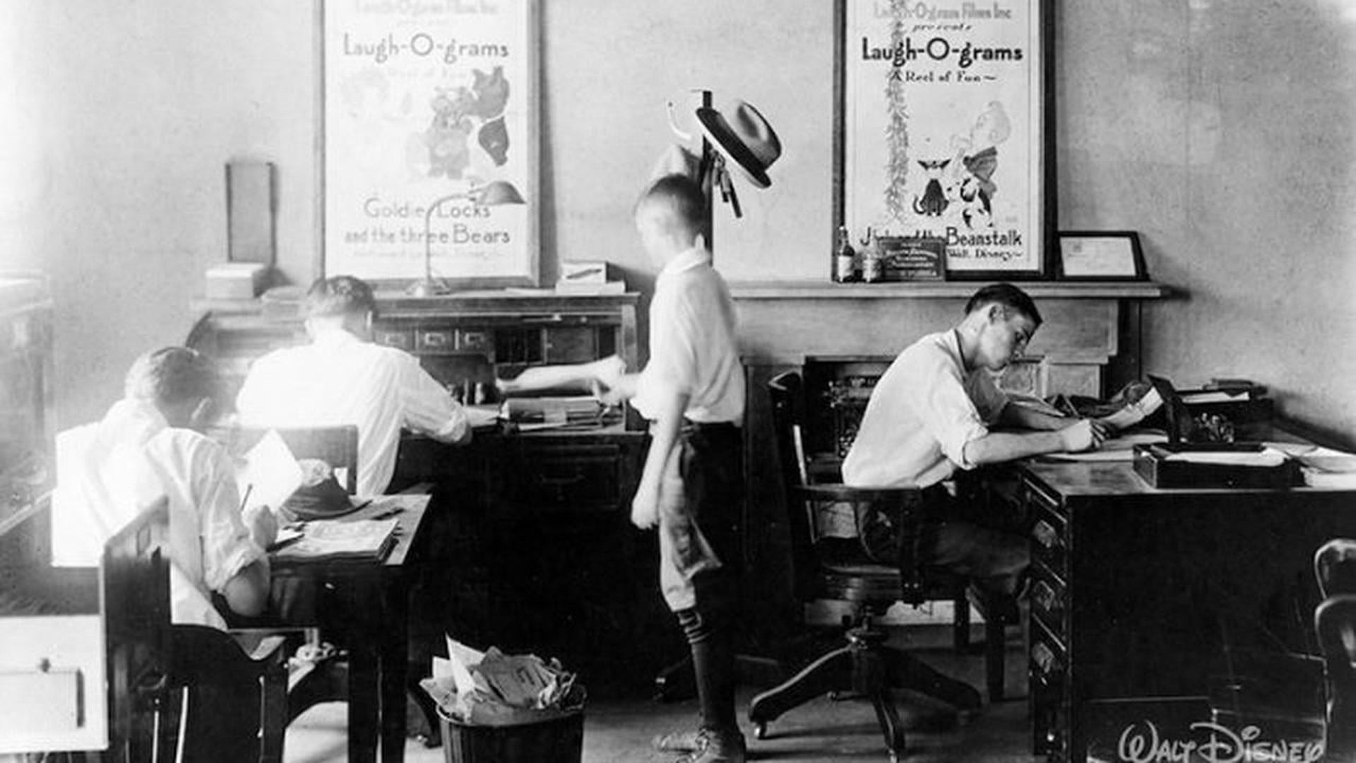 The original studio in use over 100 years ago