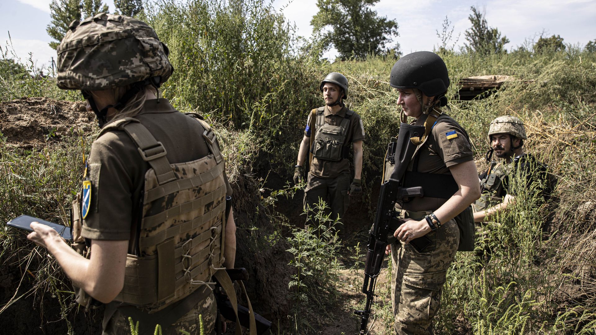 Ukrainian soldiers