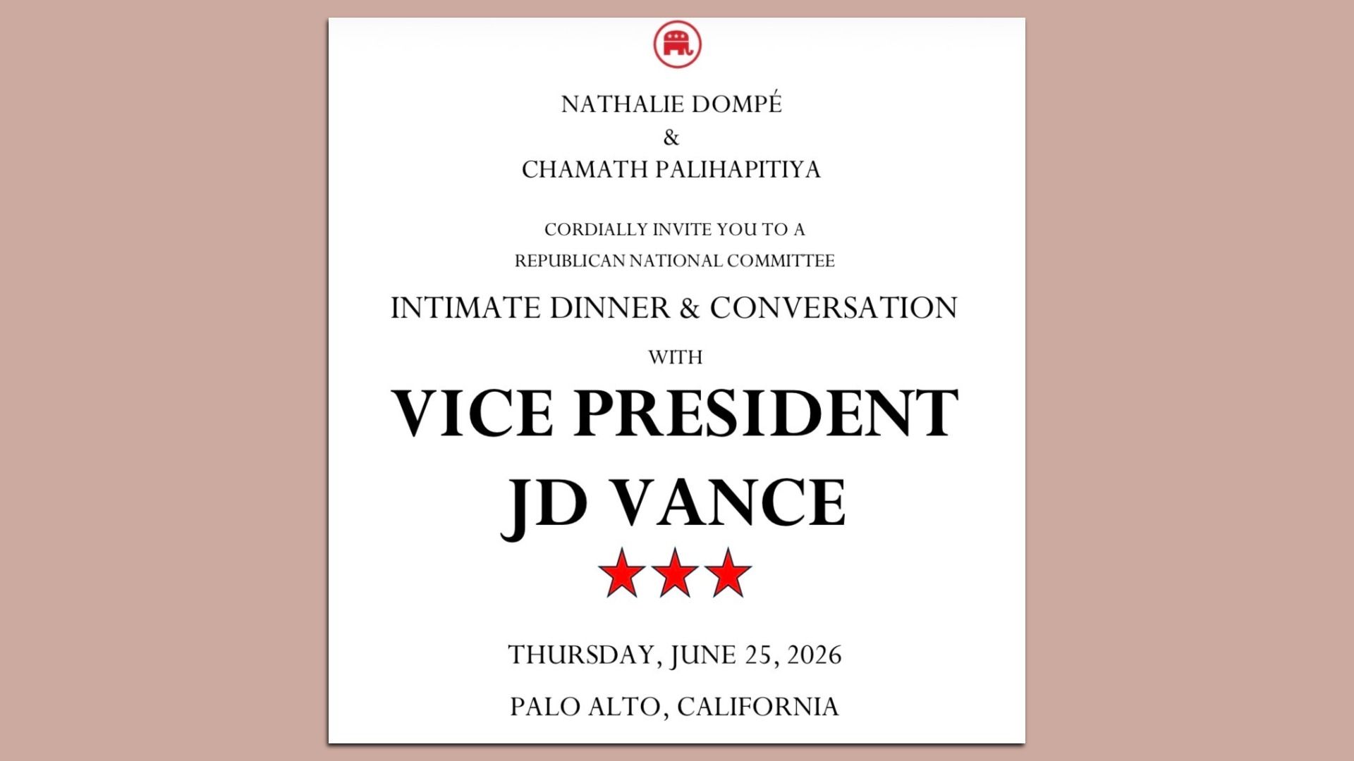 Fundraiser invitation 