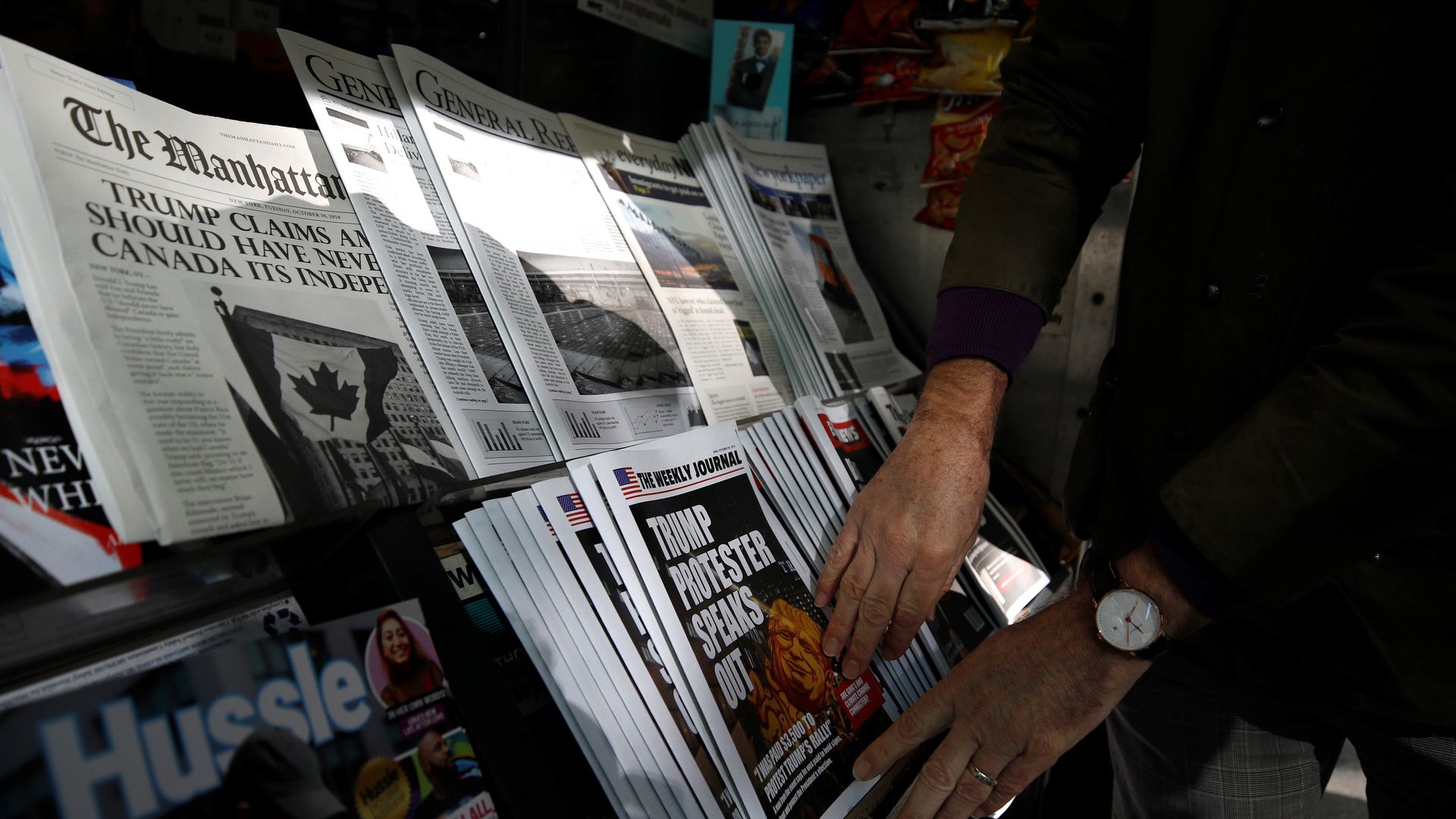 Newspaper stand