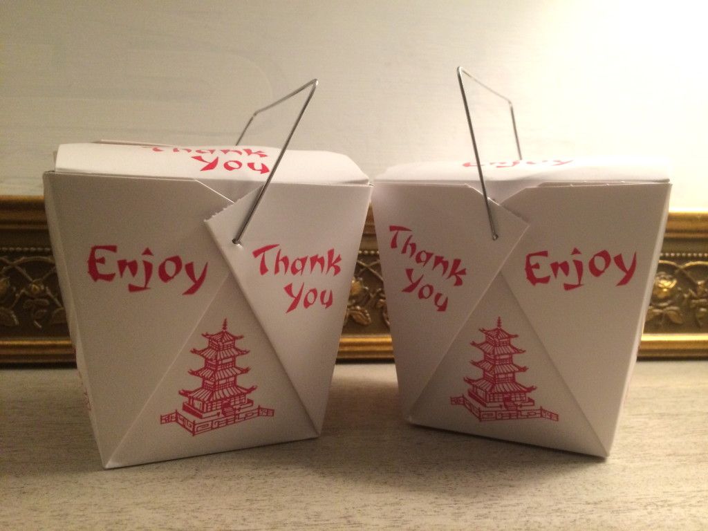 takeout boxes
