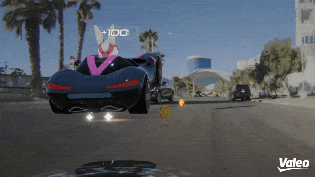 In the Valeo Racer video game, the real world is your race track.