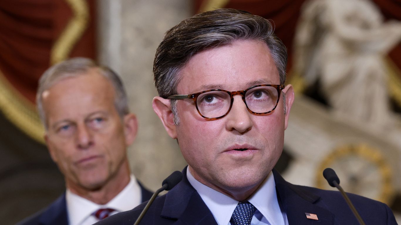 Johnson to address Senate Republicans amid escalating tensions