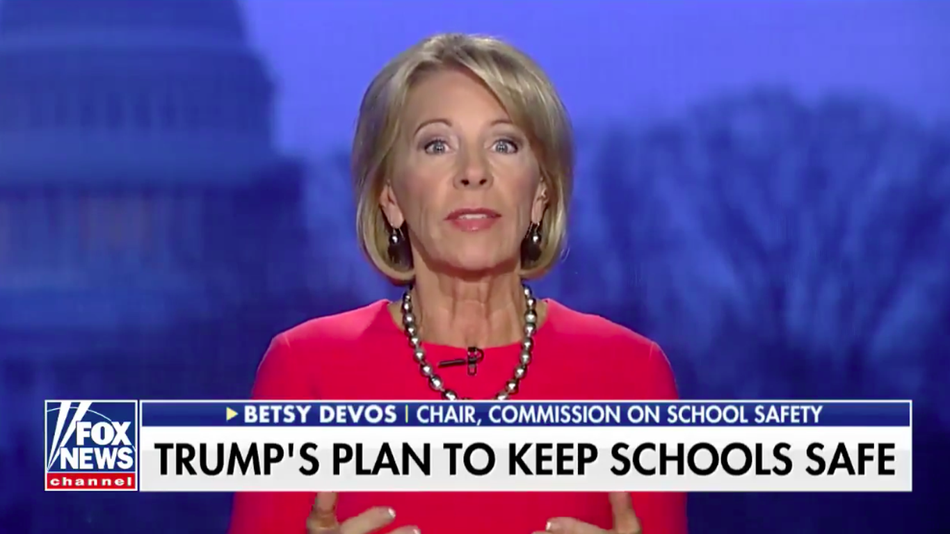 DeVos faces media again after struggling on 