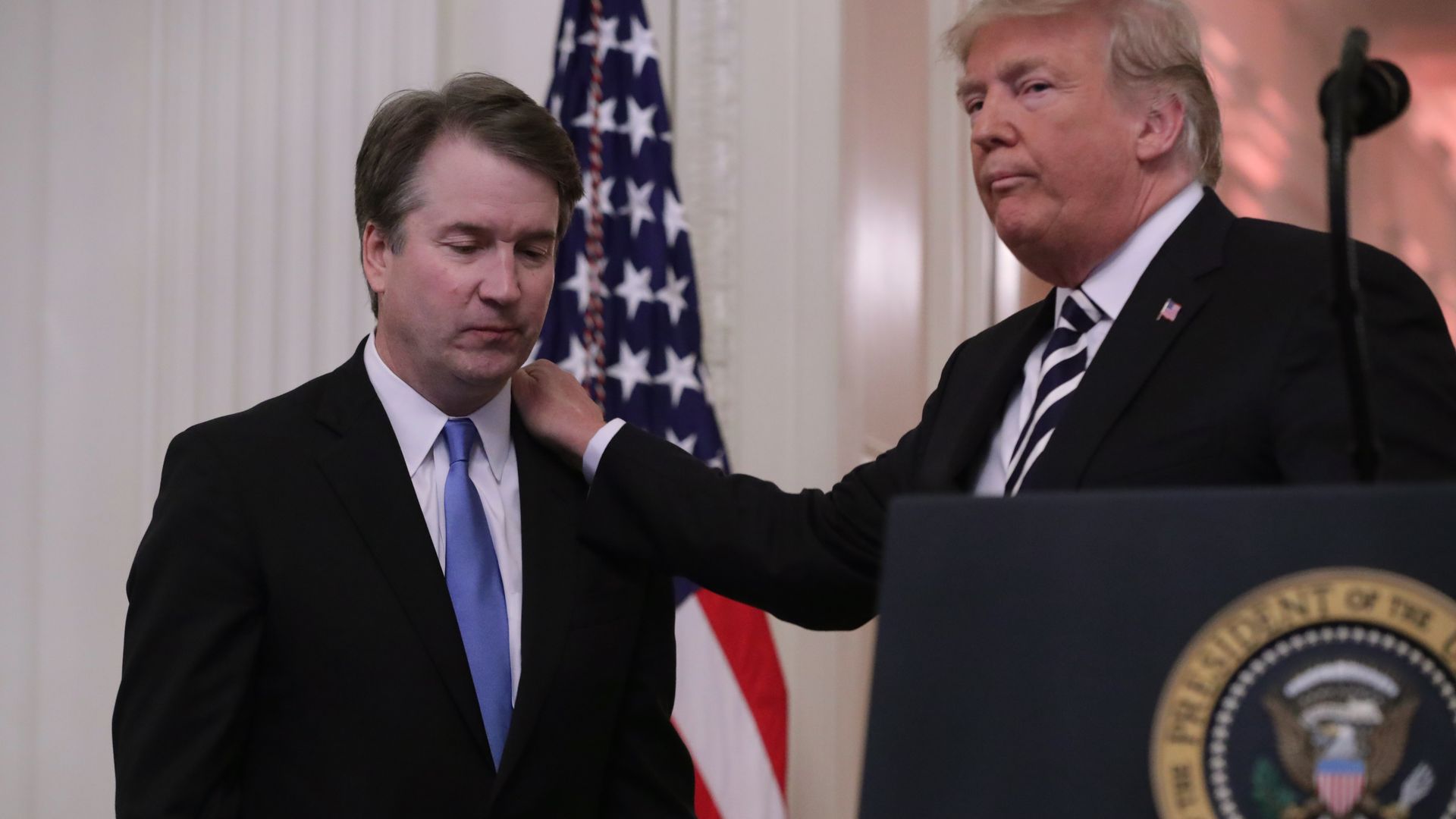 Trump and Brett Kavanaugh. 