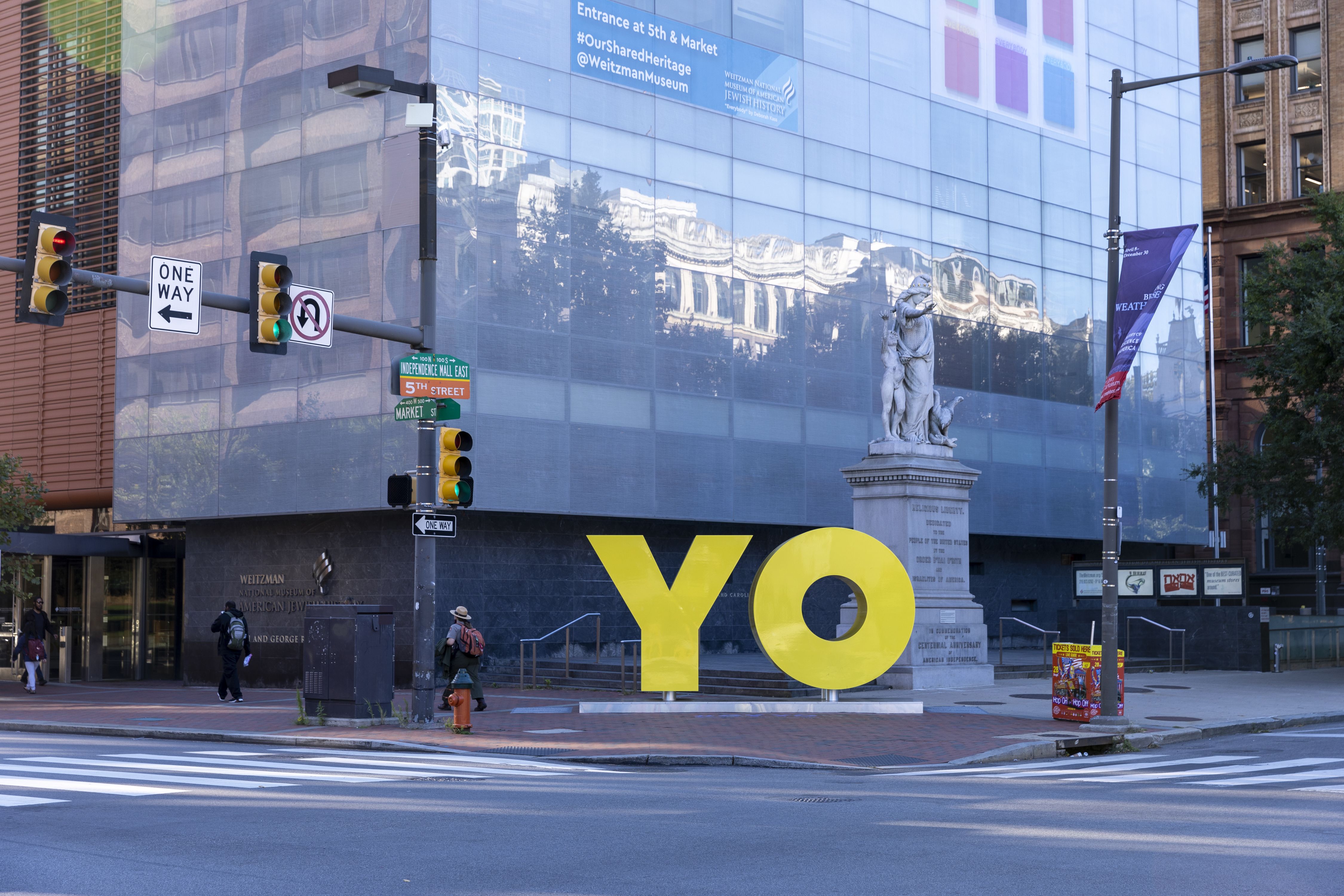 The exterior of the Weitzman National Museum of American Jewish History