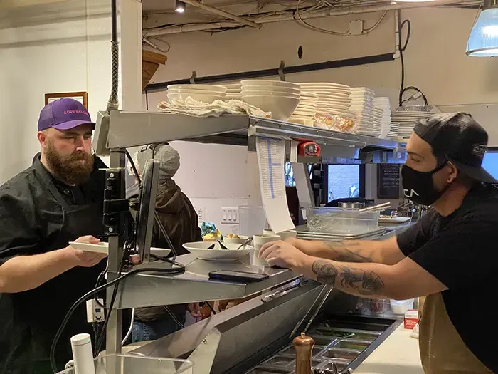 Chef Chris Rogienski (Supperland) and Chef Cory Owen (Ever Andalo)