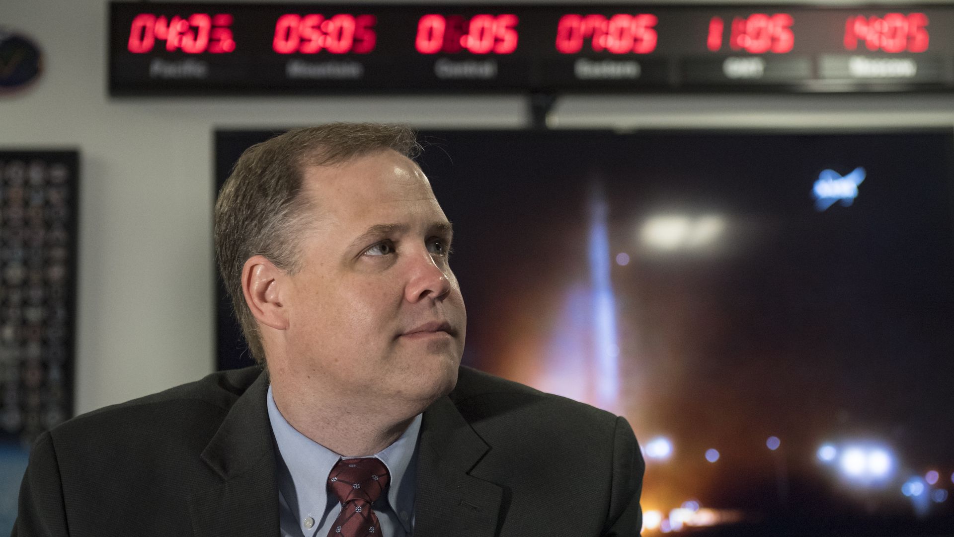 NASA administrator Jim Bridenstine seen before a rocket launch on May 5, 2018.