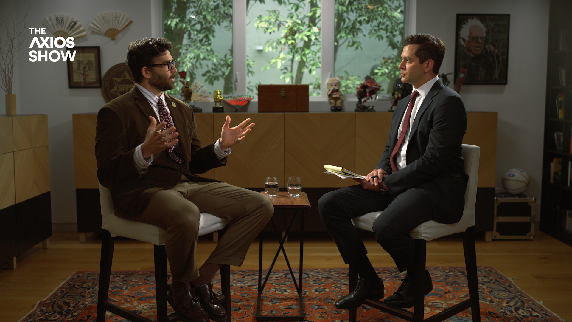 Axios' Alex Thompson interviews Hasan Piker in L.A. yesterday.
