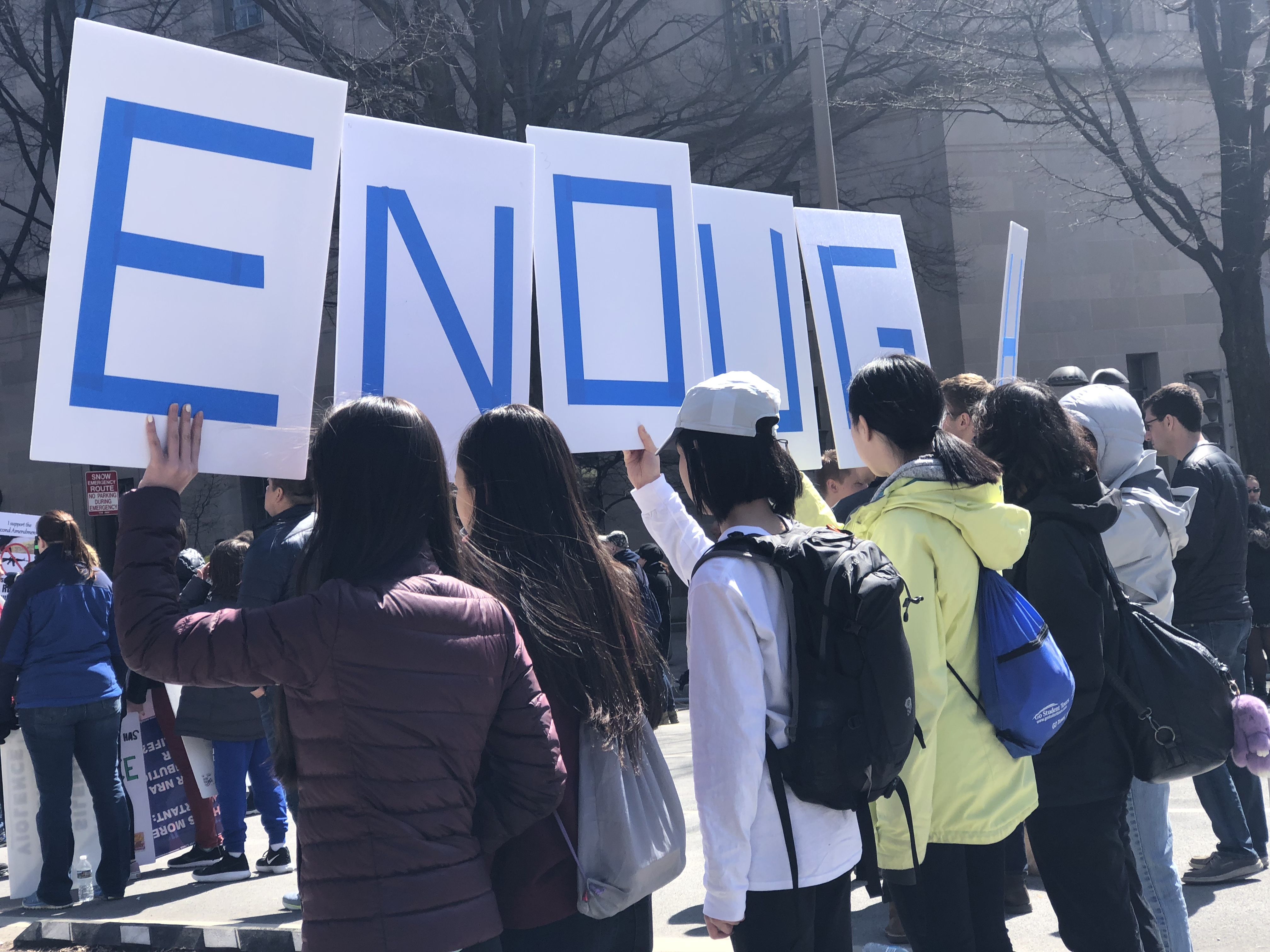 Protestors at D.C.'s March for our Lives. 