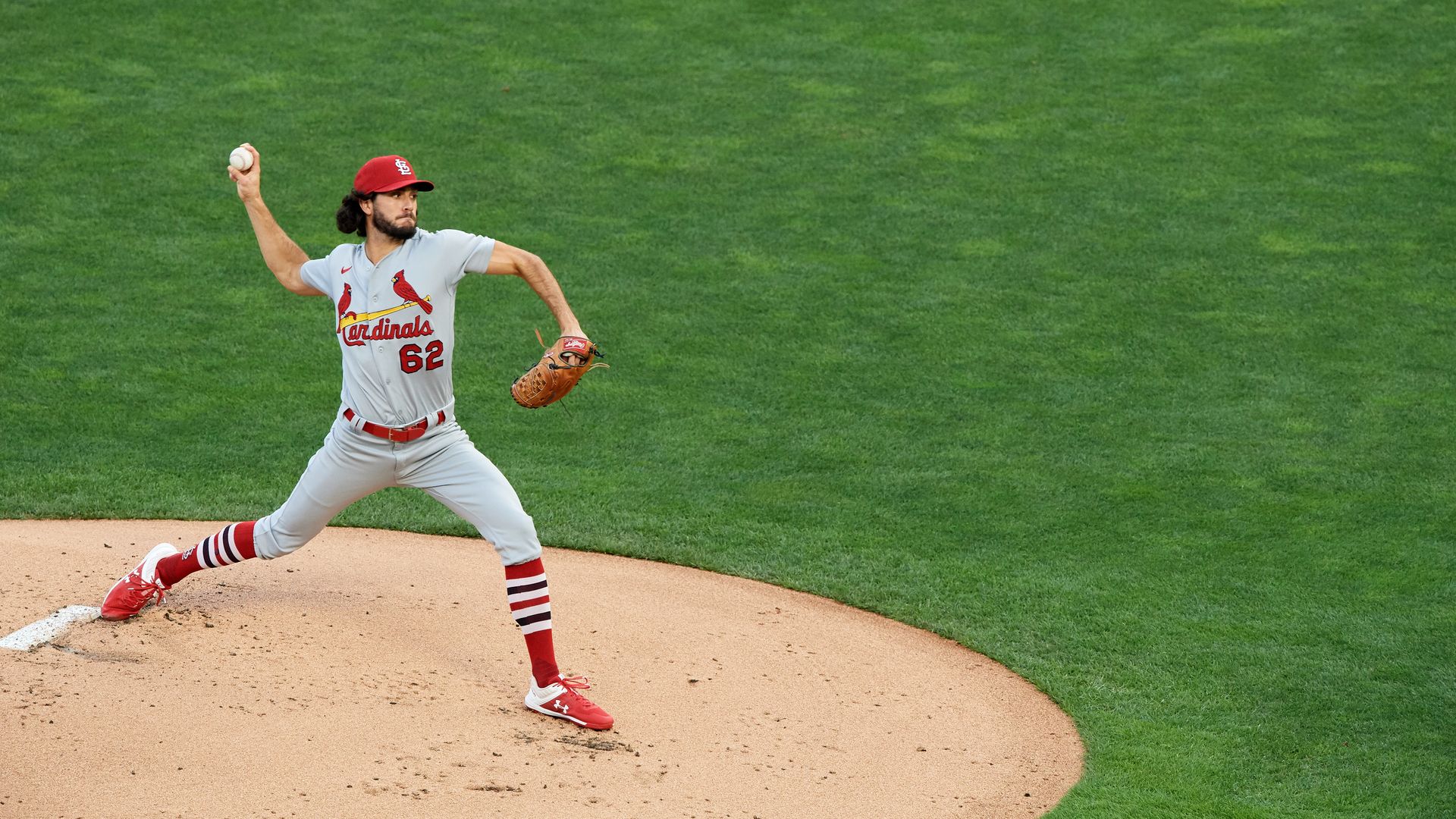 Daniel Ponce de Leon delivering a pitch on July 29 against the Minnesota Twins.