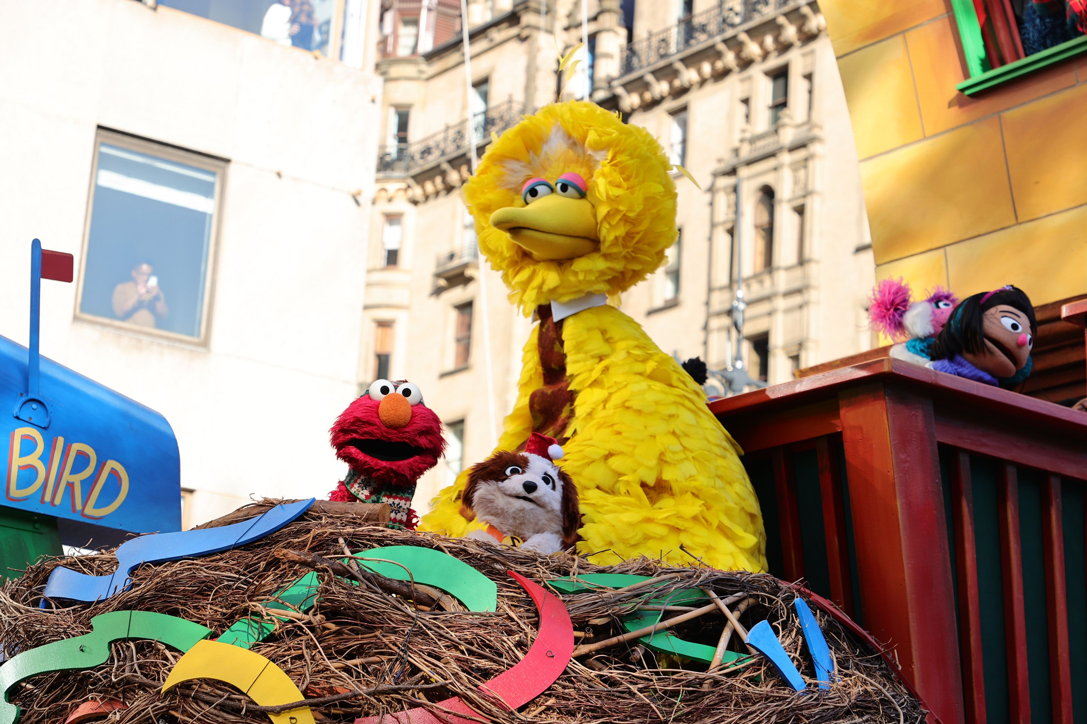 The Sesame Street float during the 95th Macy's Thanksgiving Day Parade