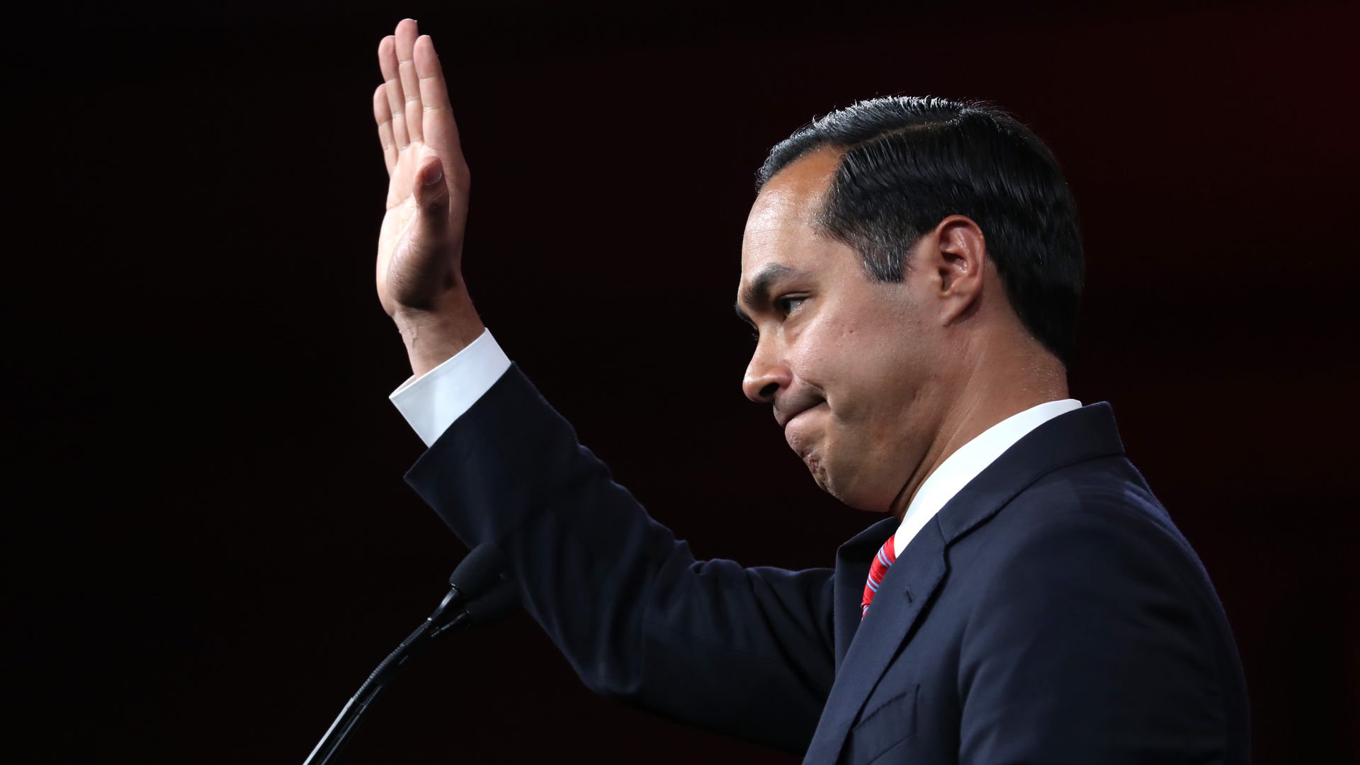 Julian Castro waving.