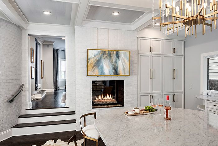 Finalist- Historic makeover kitchen fireplace