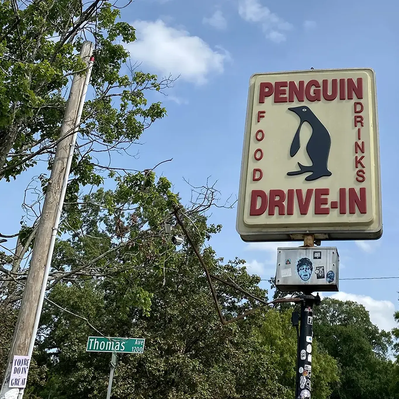 The iconic Penguin sign will be removed and relocated - Axios Charlotte