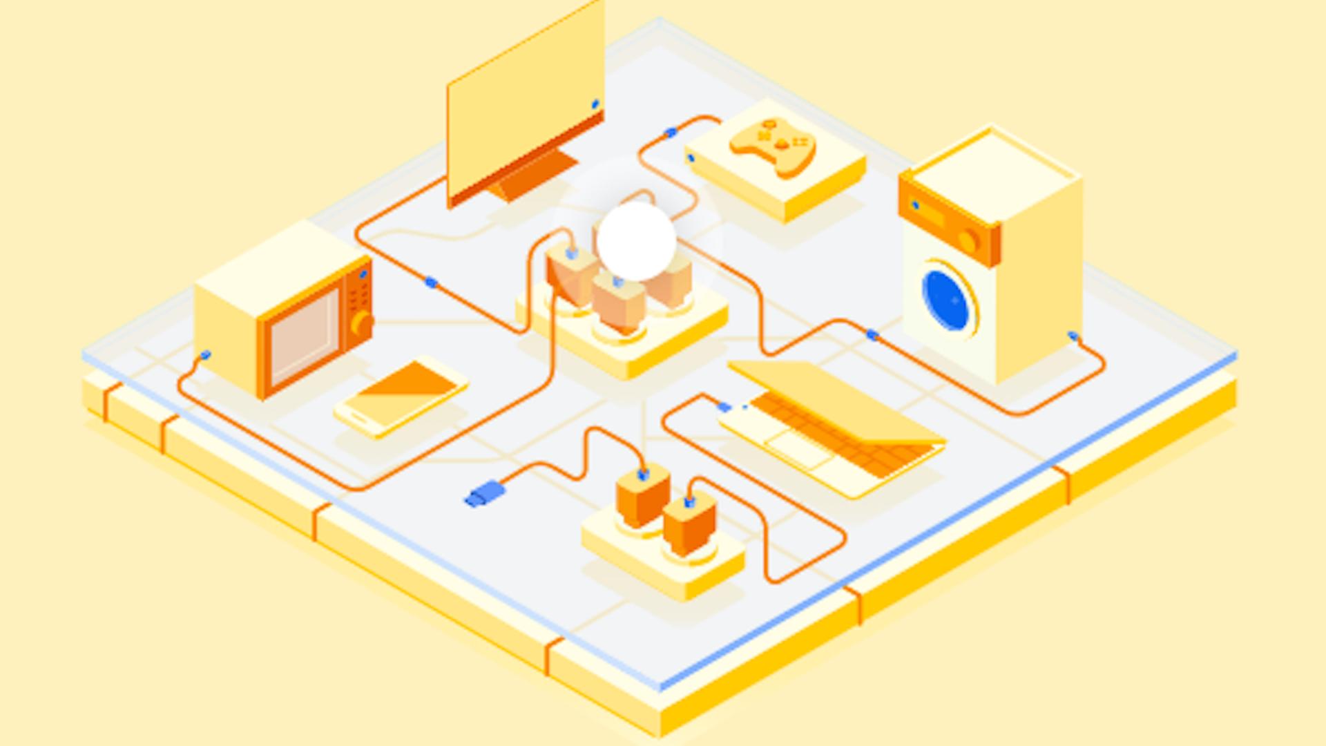 Screenshot from Google's Your Plan, Your Planet site showing illustration of house with power objects nearby