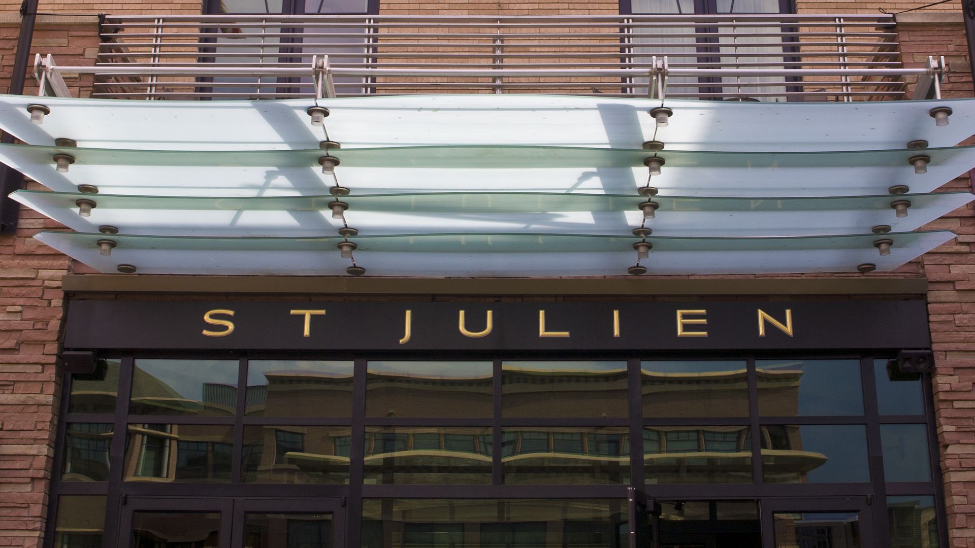 The entrance to the St. Julien luxury downtown hotel is viewed in 2012. Photo: George Rose/Getty Images