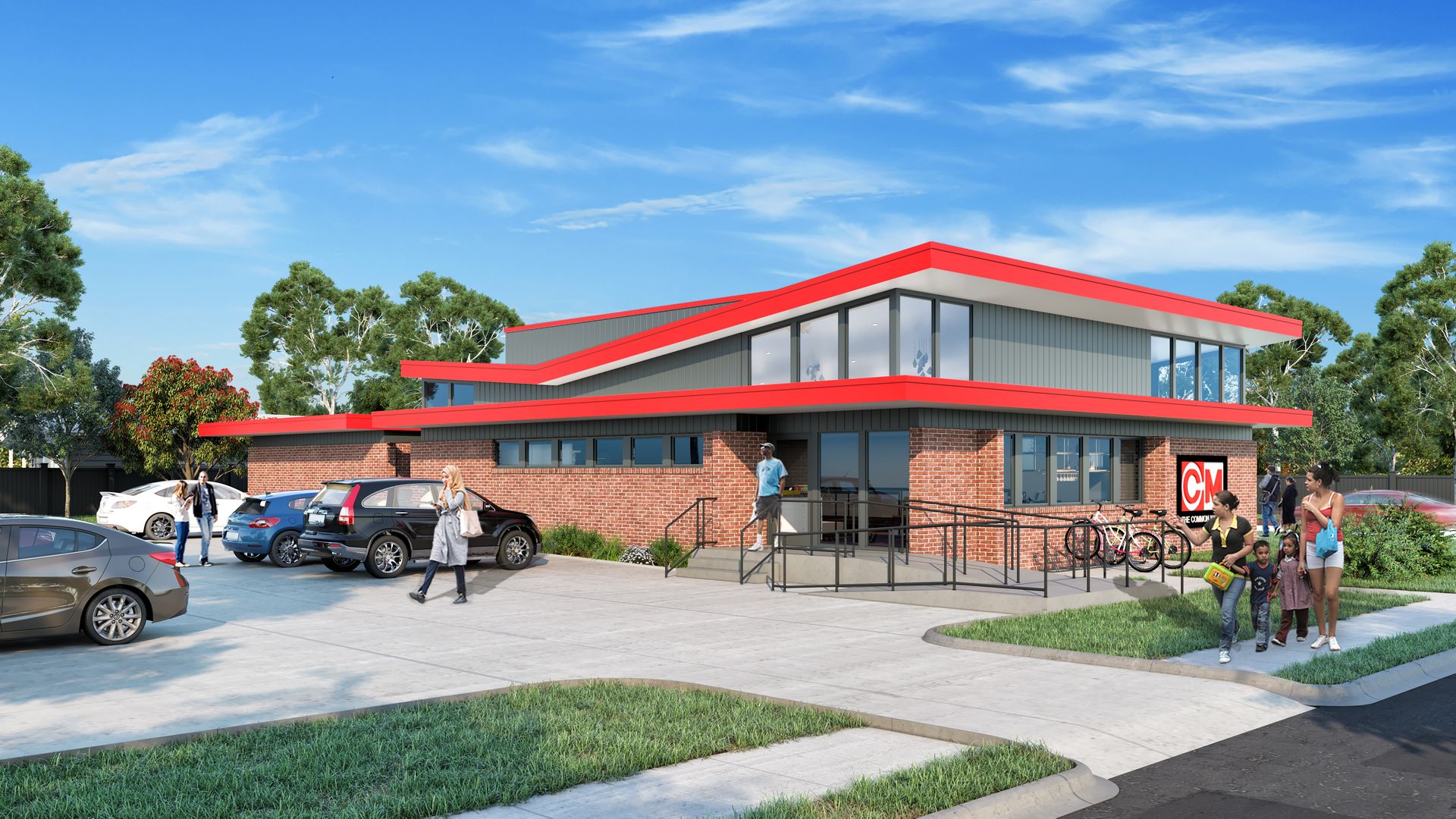 A rendering of the future Common Market in Durham.