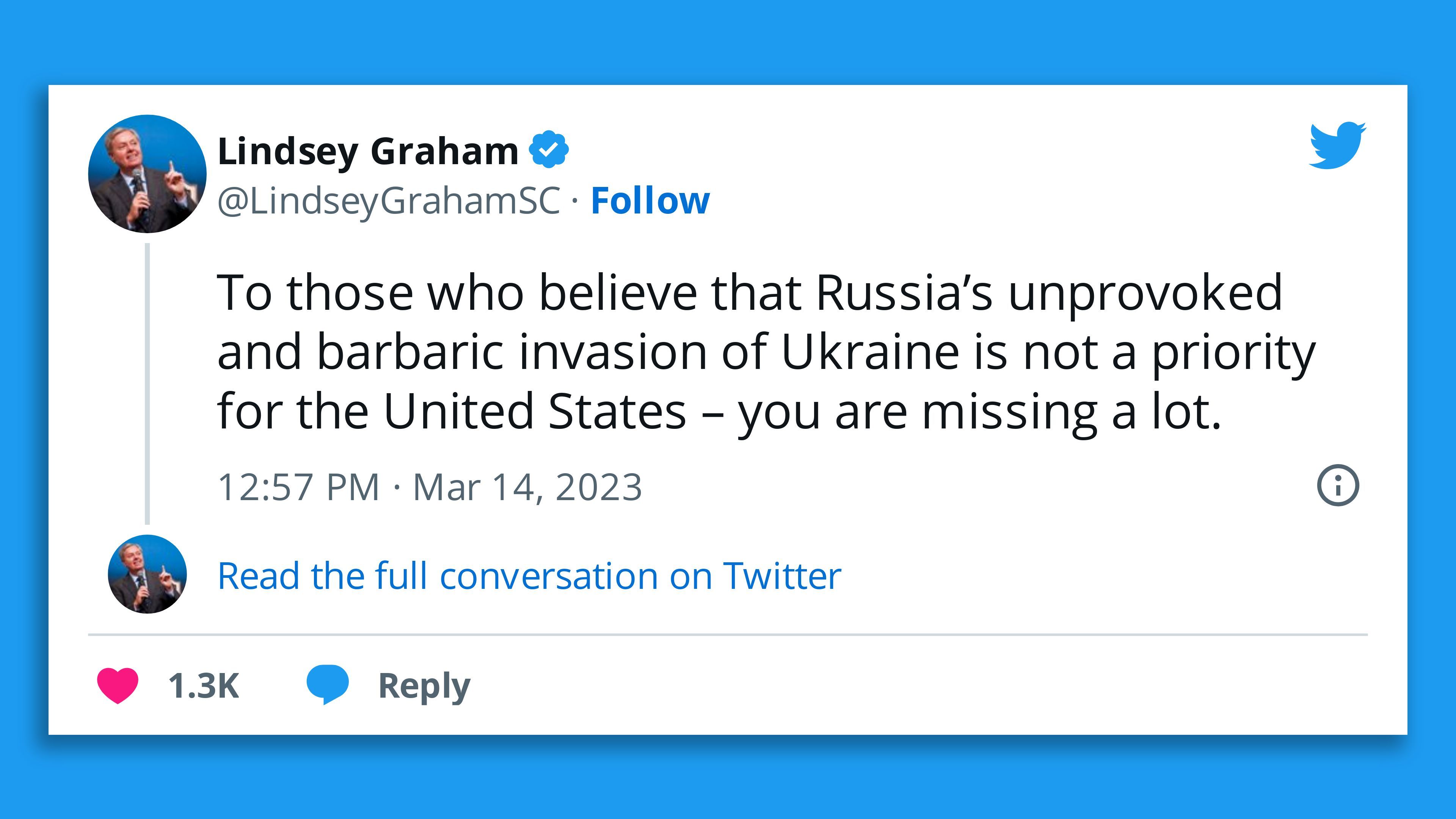 Lindsey Graham tweet