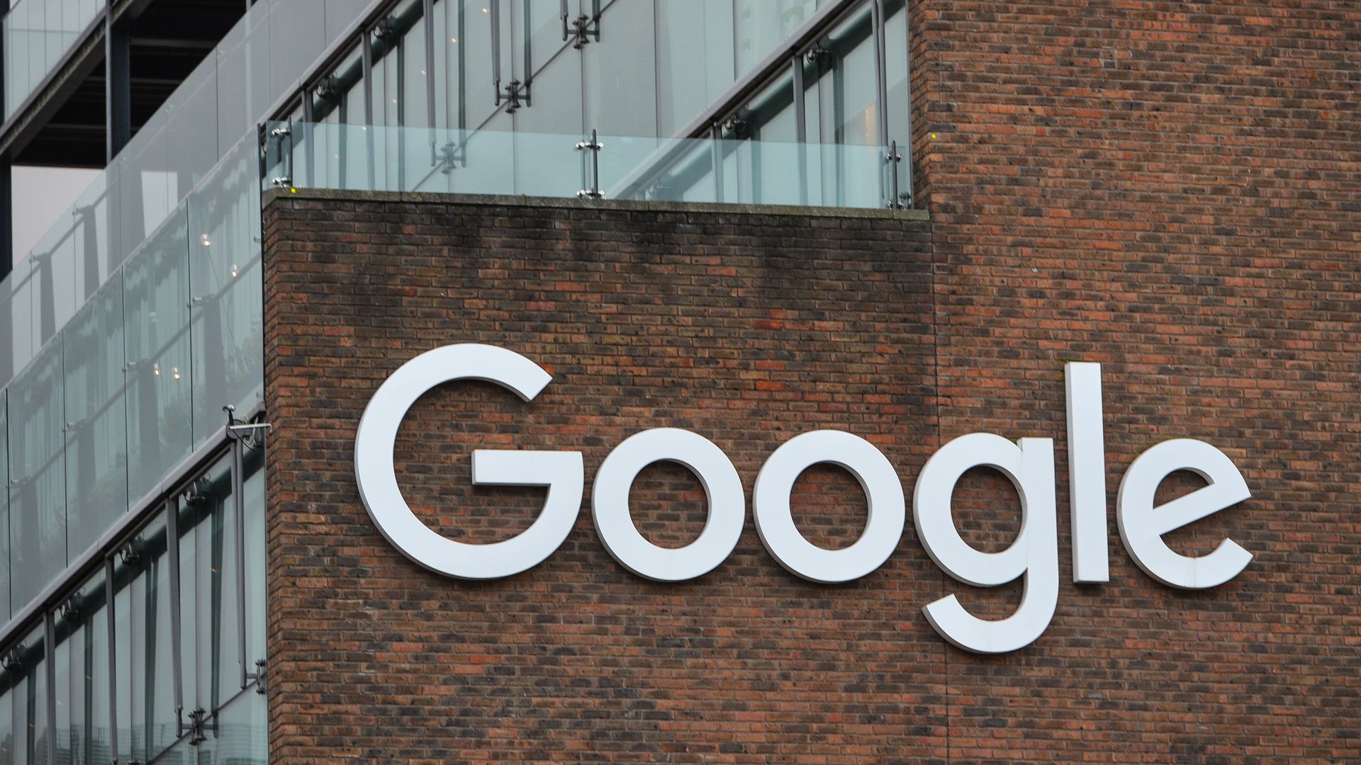 A photo of a Google sign at the company's Dublin office