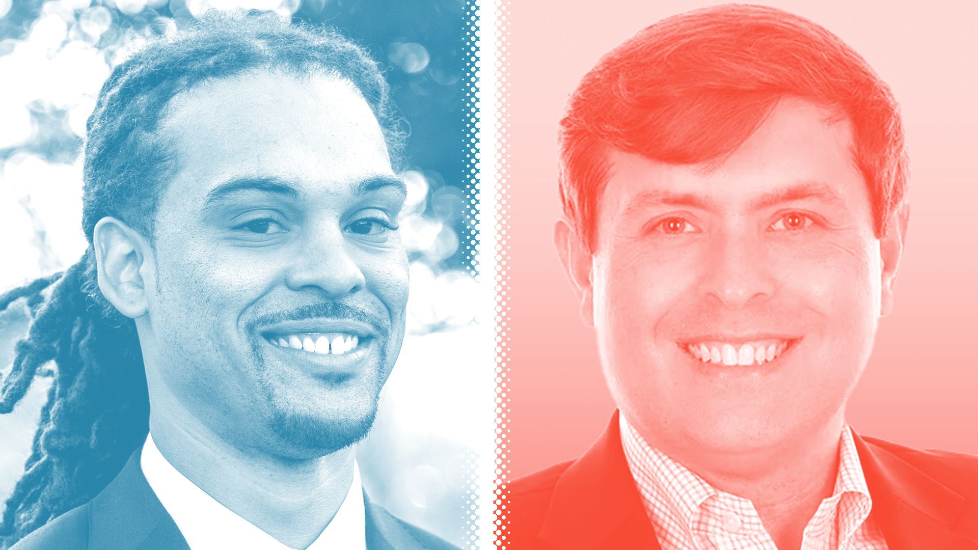 Photo illustration of Braxton Winston and Luke Farley.