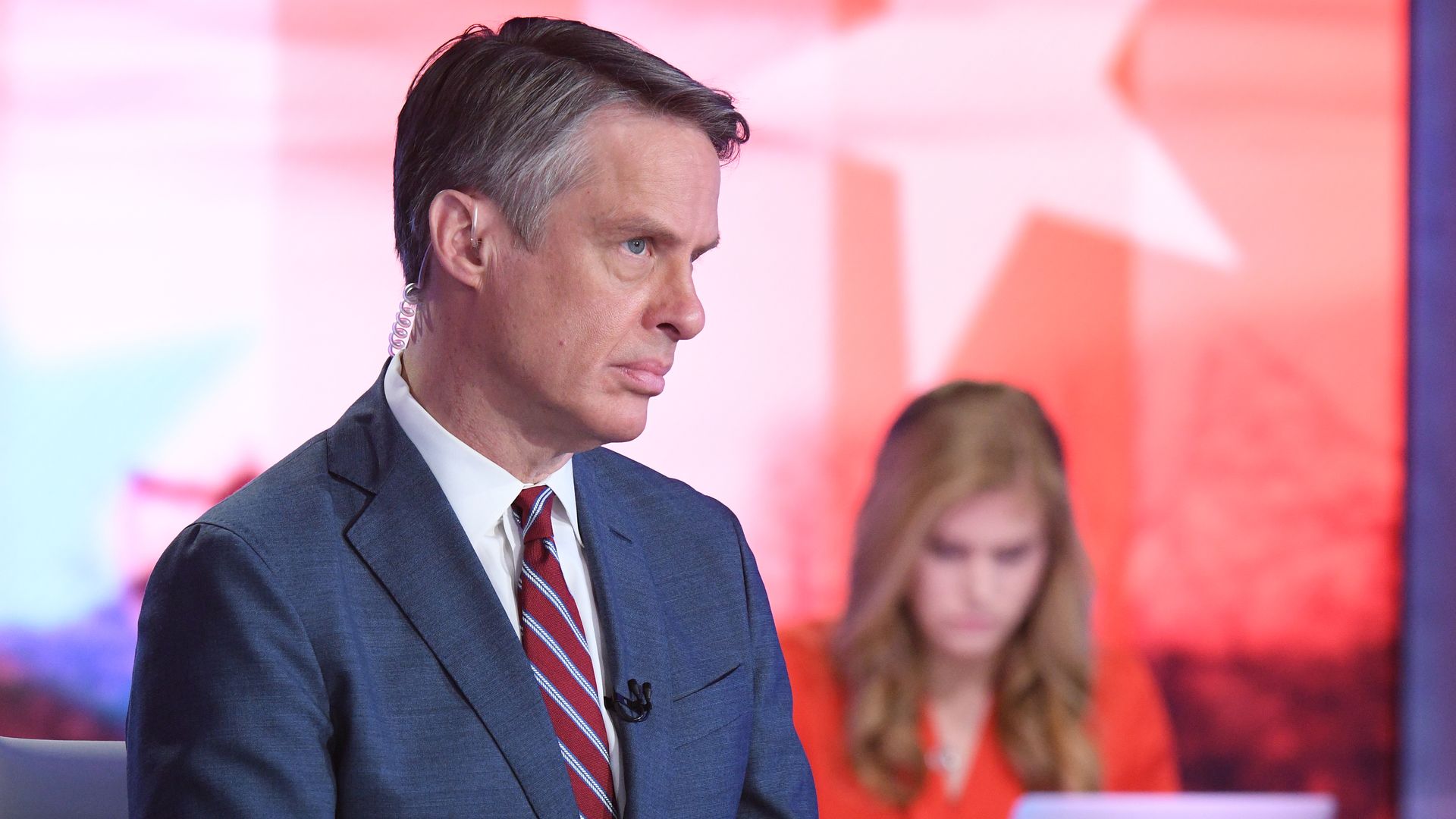 ABC News senior national correspondent Terry Moran looks on as the network prepares for its coverage of Inauguration Day in 2021.