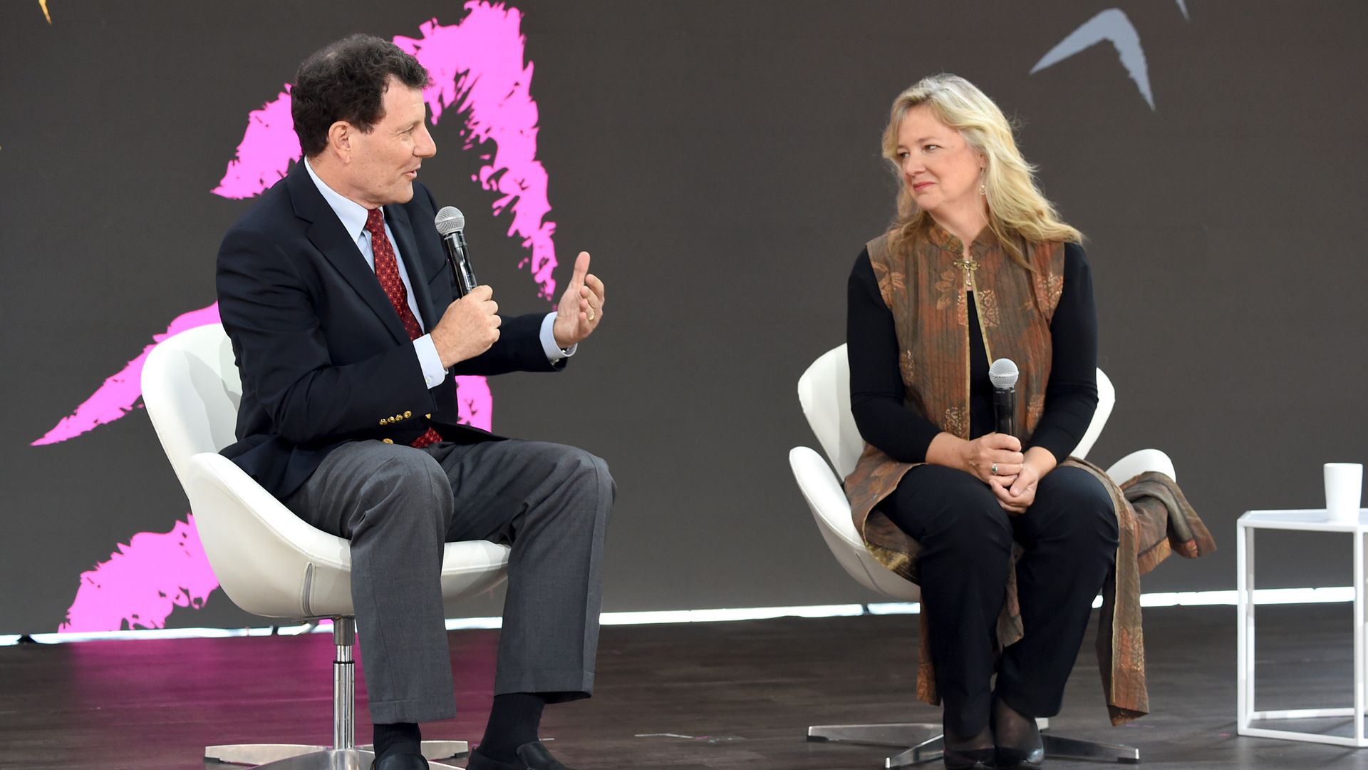 Nick Kristof and Laurel Weldon