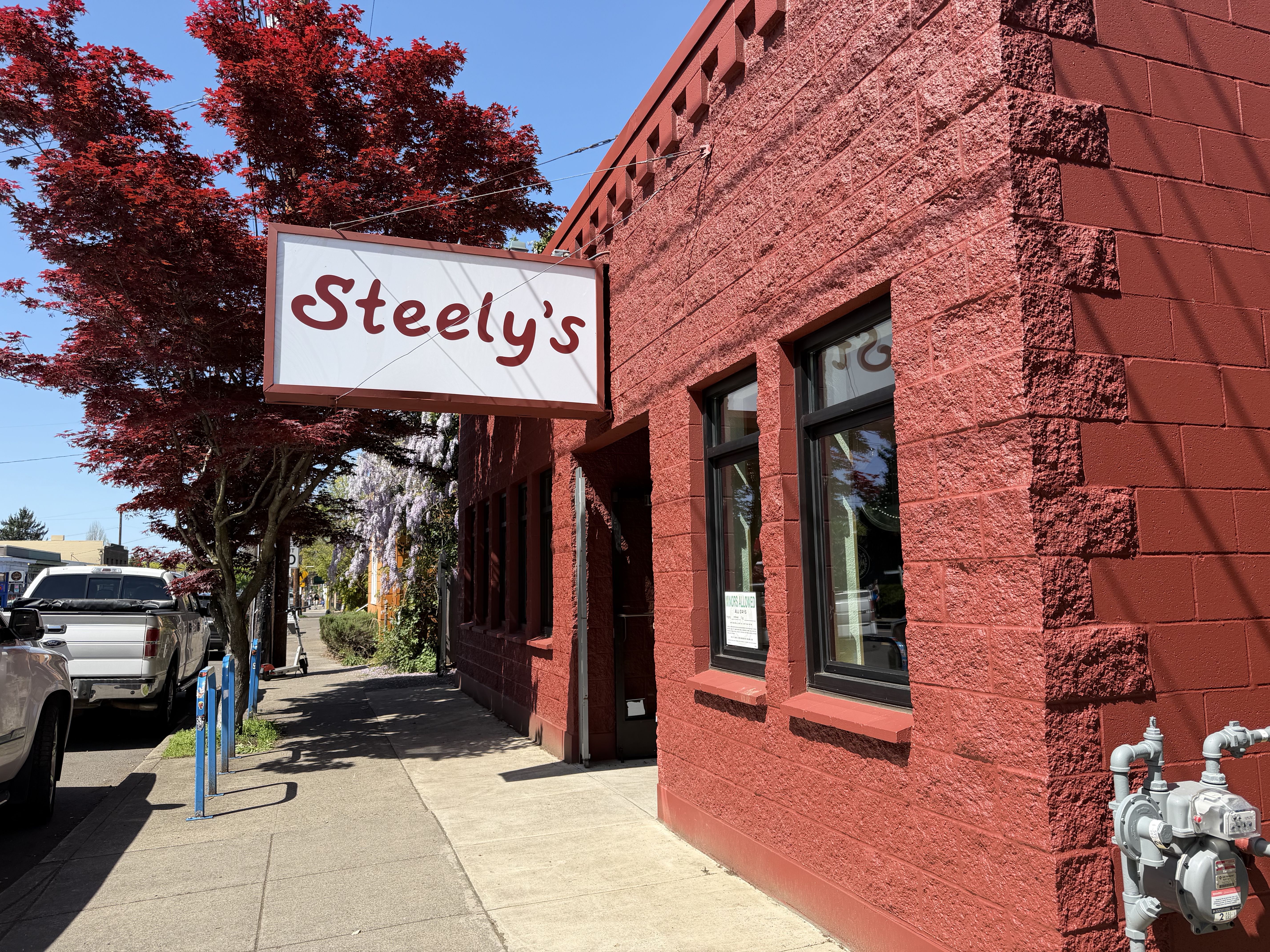 Well-seasoned smash burgers at Southeast Portland's Steely's