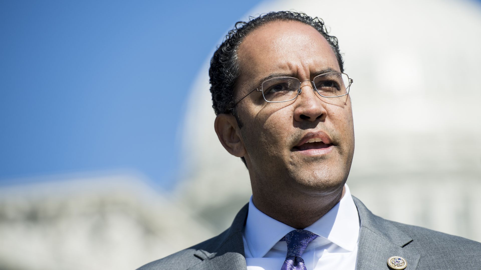 Rep. Will Hurd speaks in front of the Capitol