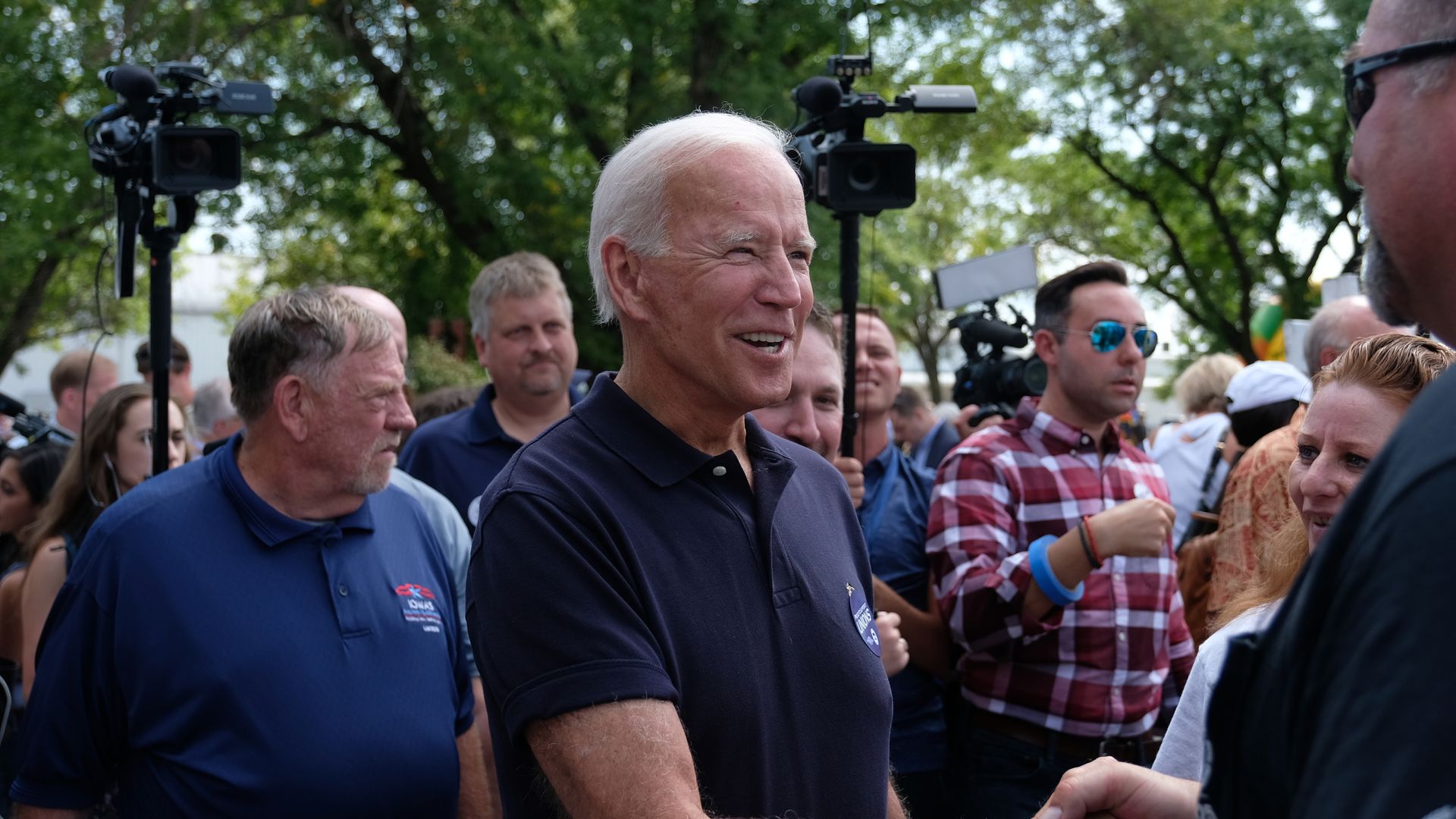 Former Vice President and 2020 hopeful Joe Biden campaigning in Iowa