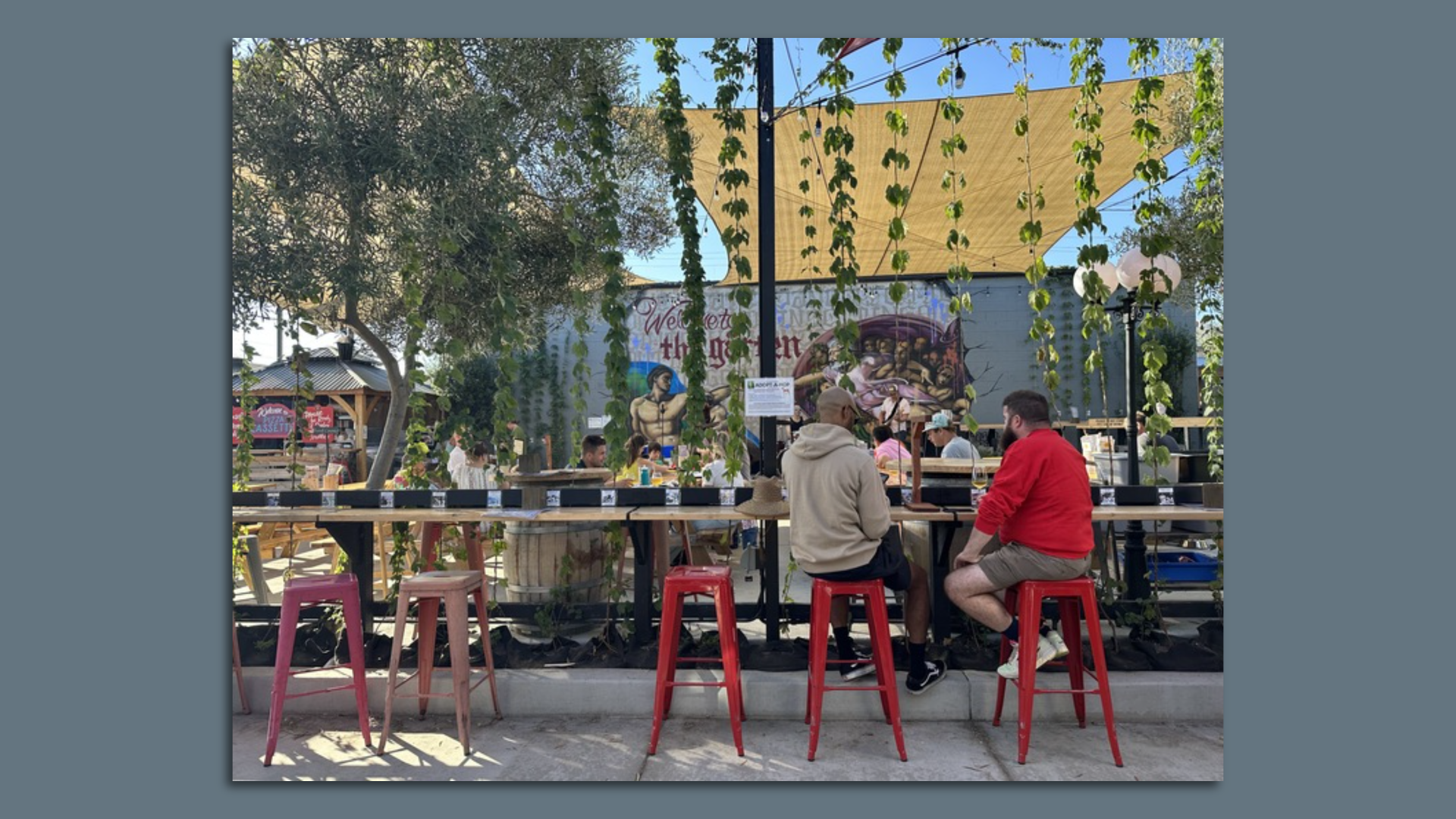 Deft Brewing, at "the gӓrten" in Bay Park.