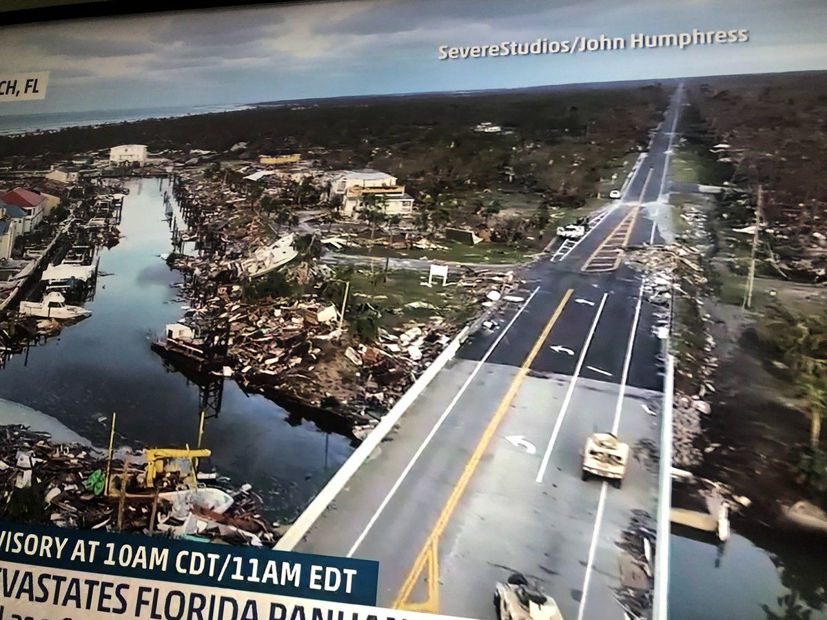 Devastation in Mexico Beach, Florida