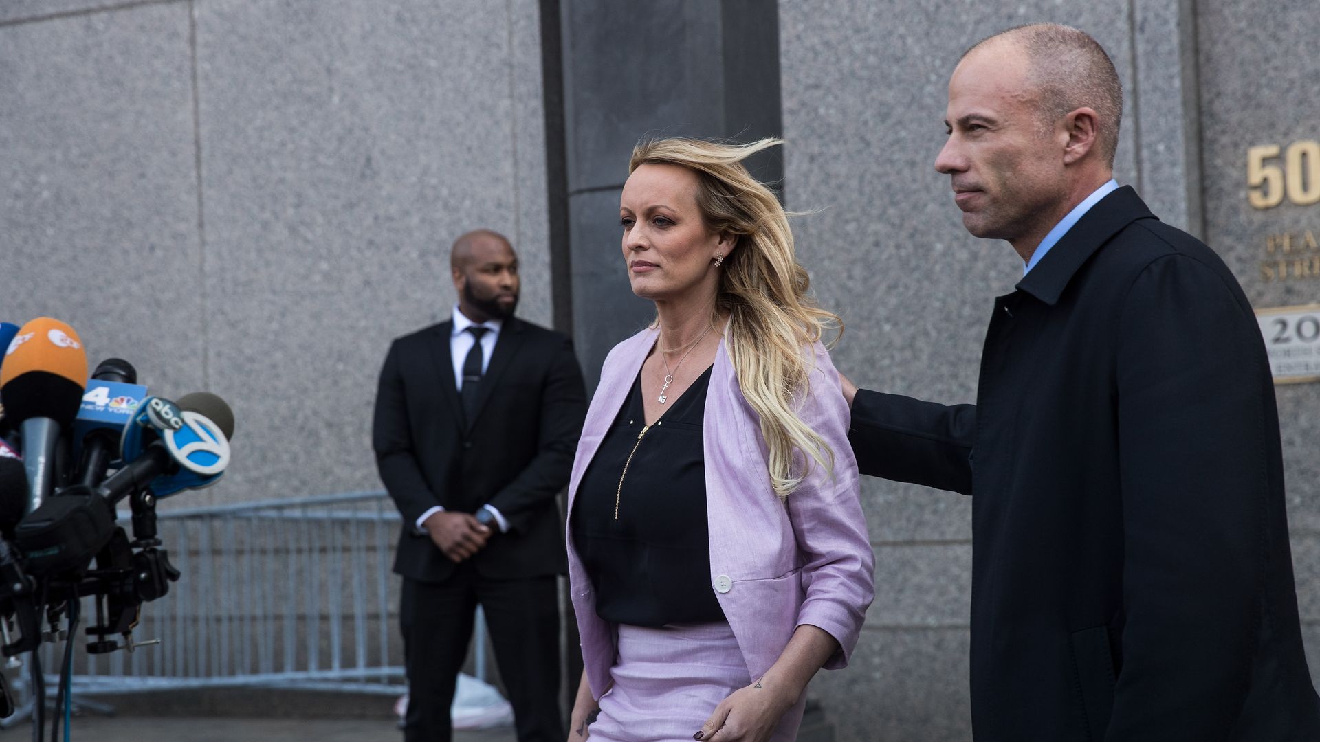 Adult film actress Stormy Daniels (Stephanie Clifford) and her attorney Michael Avenatti