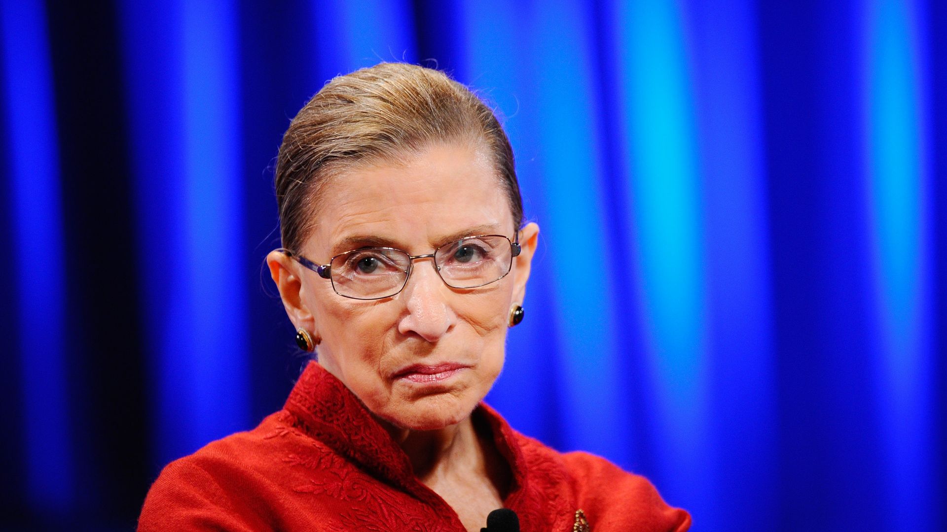 A photo of the late Supreme Court Justice Ruth Bader Ginsburg 