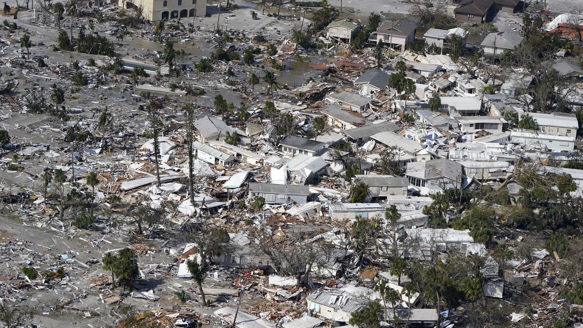 damaged homes after hurricane