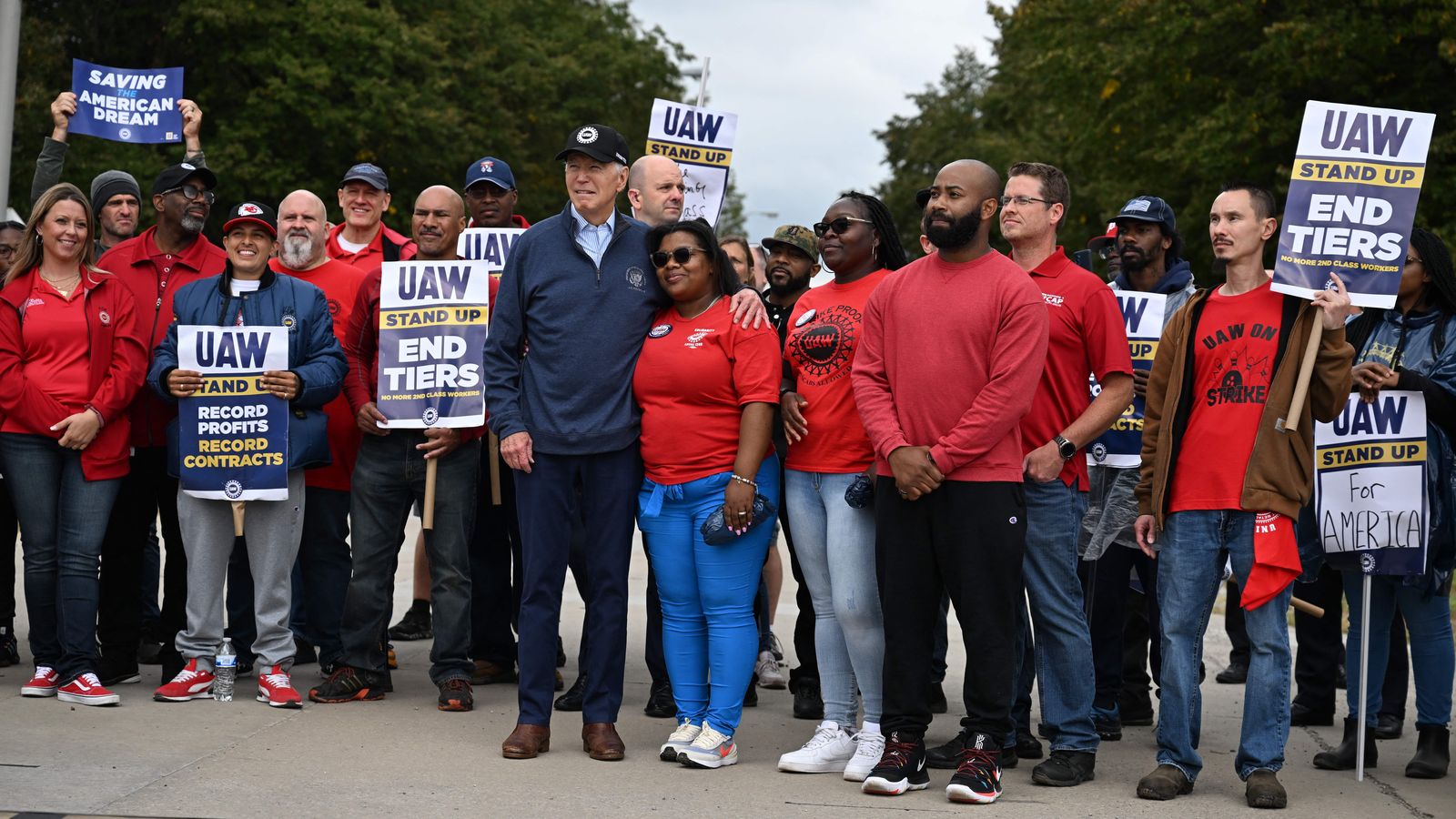 Biden Joins Picket Line In UAW Strike, A Likely Historic First For A ...